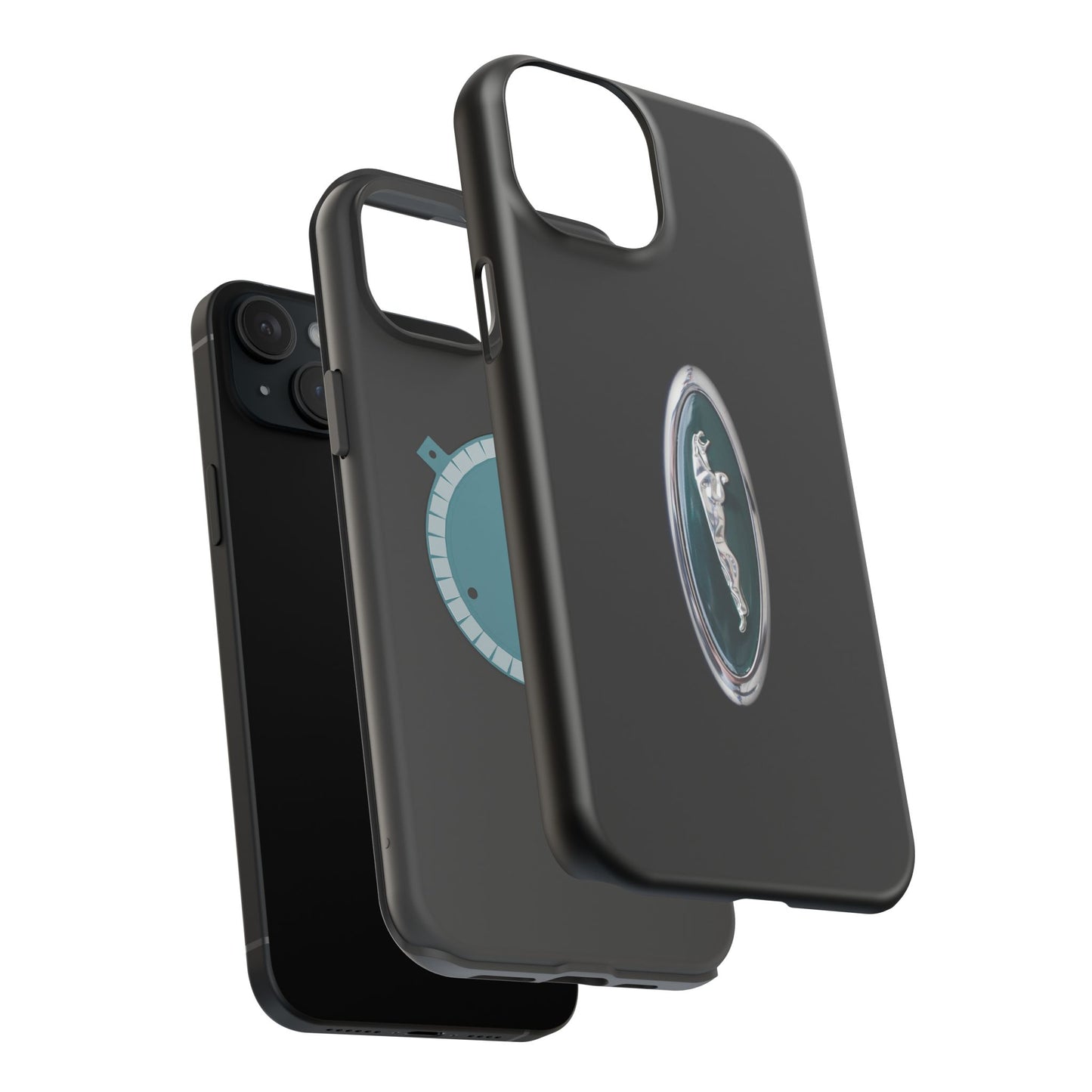 Magnetic Tough Cases, Classic Jaguar 'Leaper' Car Badge, Car Lover Gift, Protective iPhone Cover, Unique Design, Automotive Enthusiast