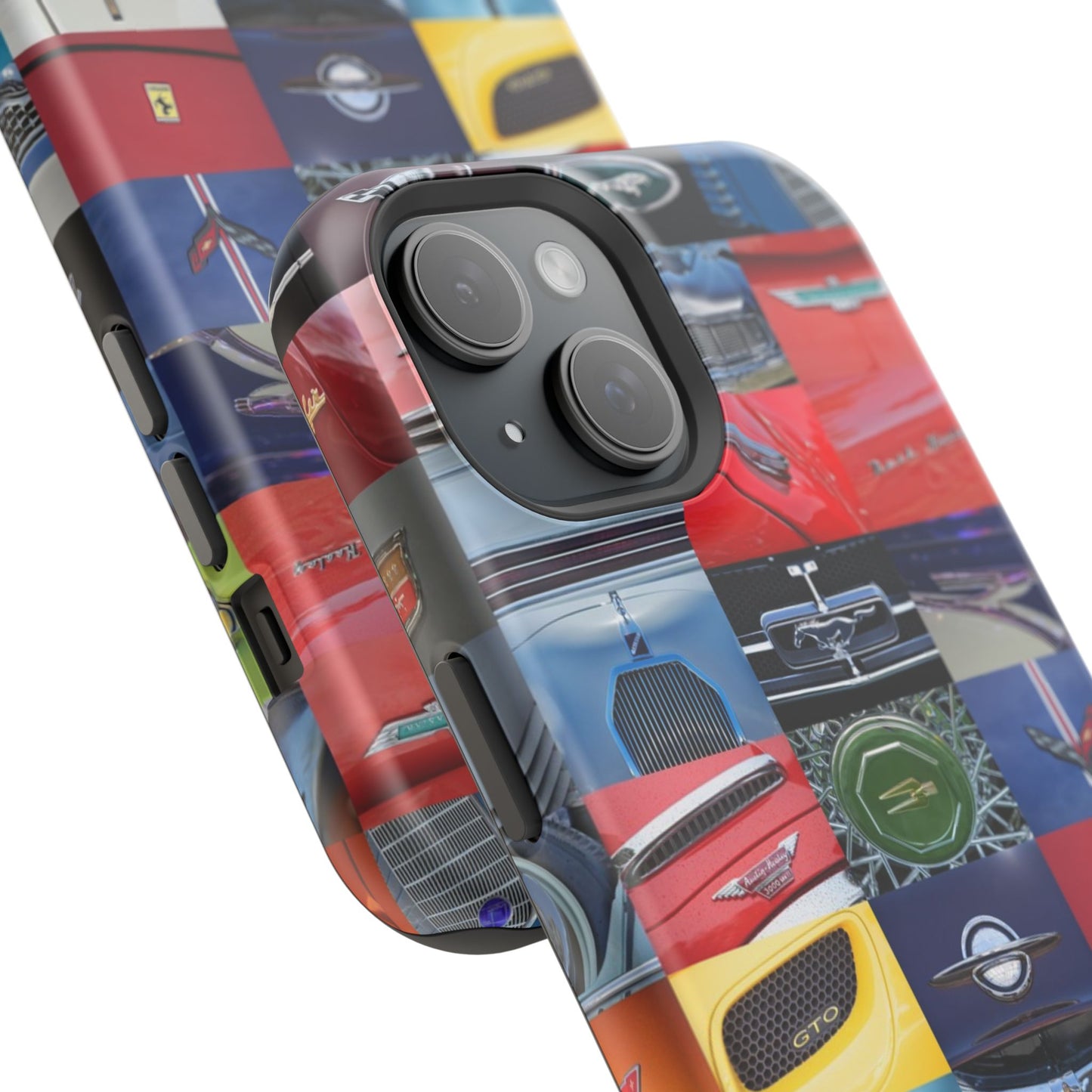 Magnetic Tough Cases, Muscle Car Logo Badges, Classic Car Details - iPhone Accessories, Protective Cover, Vehicle Enthusiast Gift, Car Lover