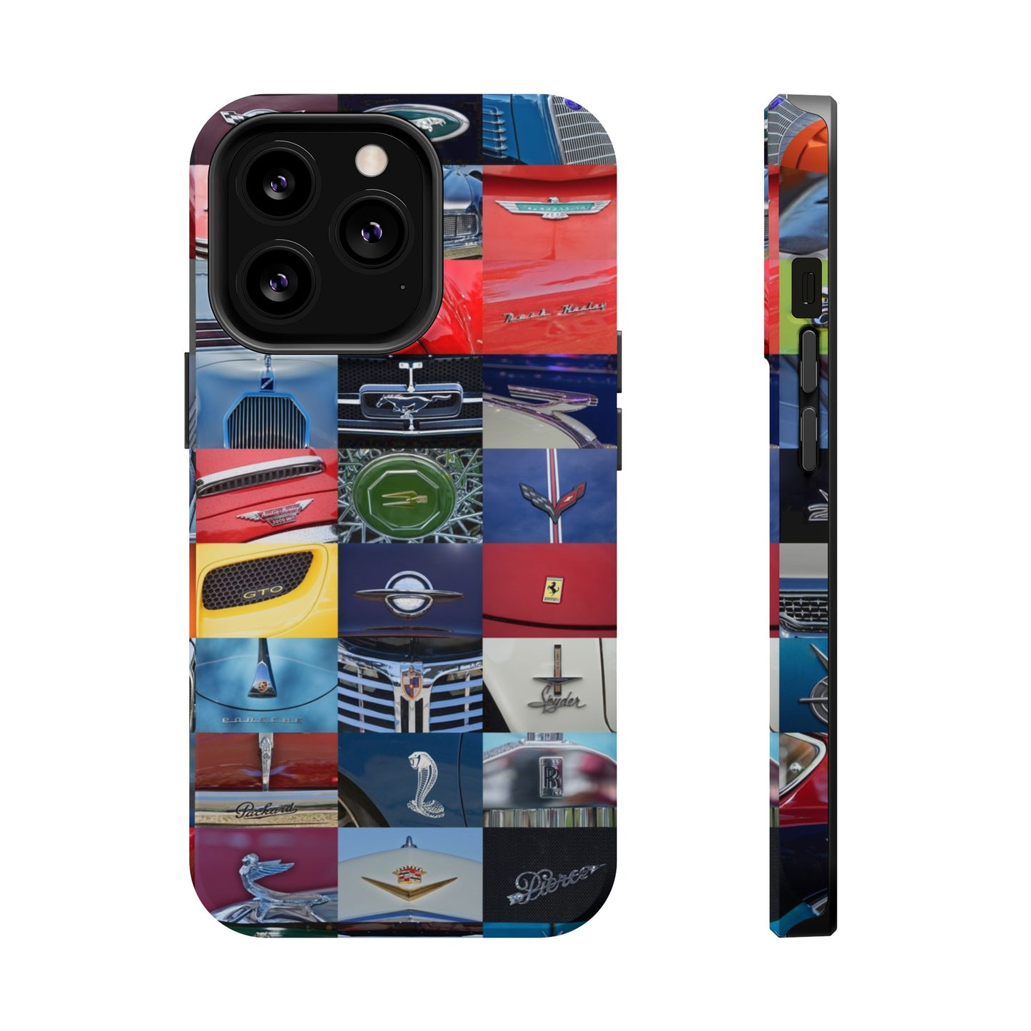 Magnetic Tough Cases, Muscle Car Logo Badges, Classic Car Details - iPhone Accessories, Protective Cover, Vehicle Enthusiast Gift, Car Lover