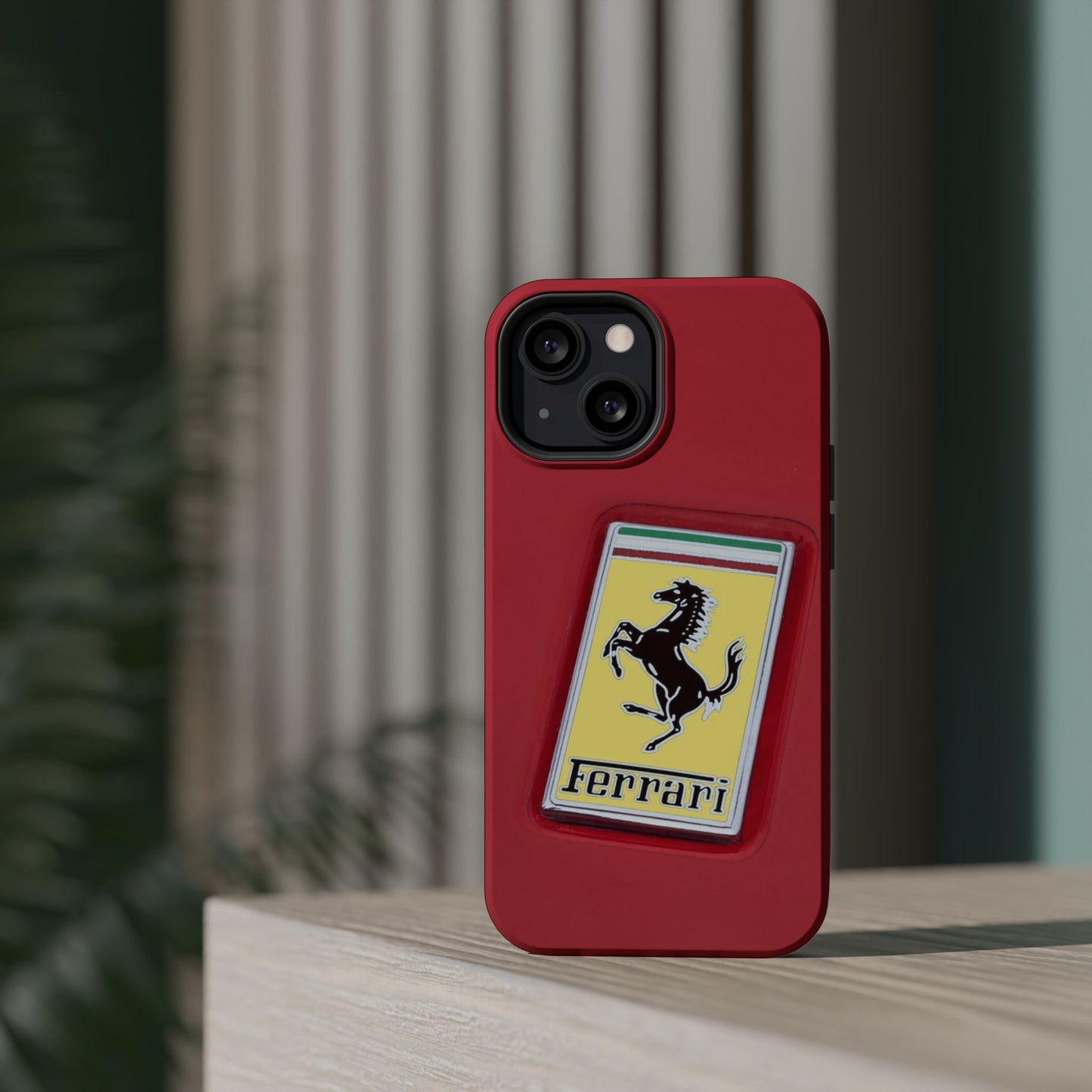 Magnetic iPhone Cases, Legendary Ferrari Badge Design, Tough Phone Case, Protective Cover, Custom Smartphone Shell, Unique Mobile Accessory