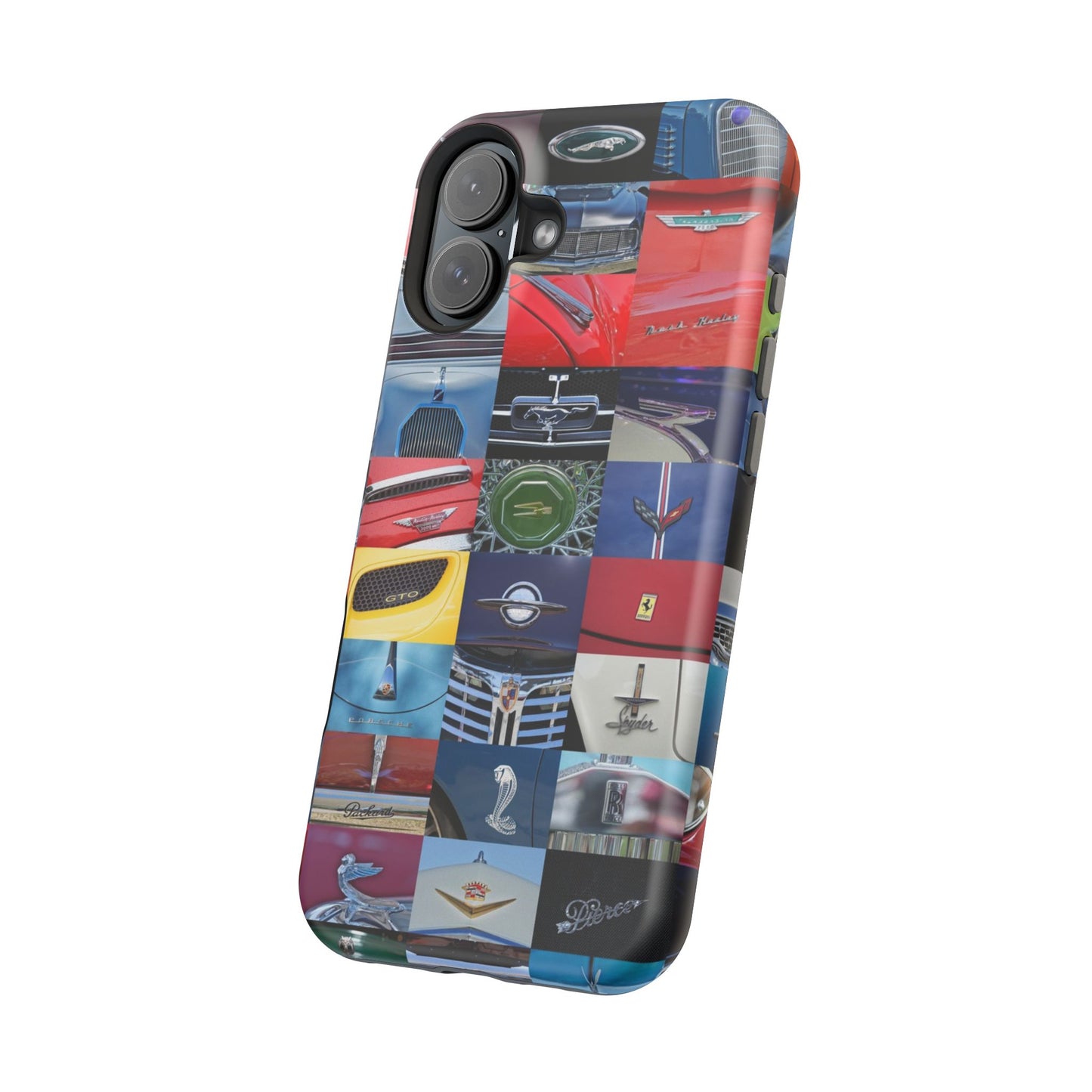 Magnetic Tough Cases, Muscle Car Logo Badges, Classic Car Details - iPhone Accessories, Protective Cover, Vehicle Enthusiast Gift, Car Lover