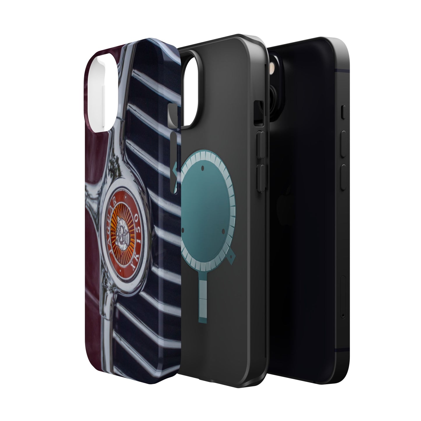 iPhone Cases, Jaguar XK 150 Sports Car Logo, Tough, Magnetic, Protective, Customizable, Car Lover Gift For Him, Father's Day