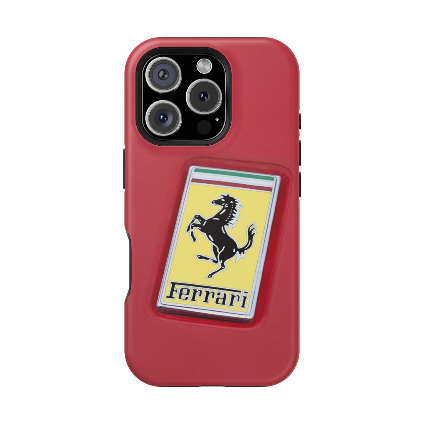 Magnetic iPhone Cases, Legendary Ferrari Badge Design, Tough Phone Case, Protective Cover, Custom Smartphone Shell, Unique Mobile Accessory