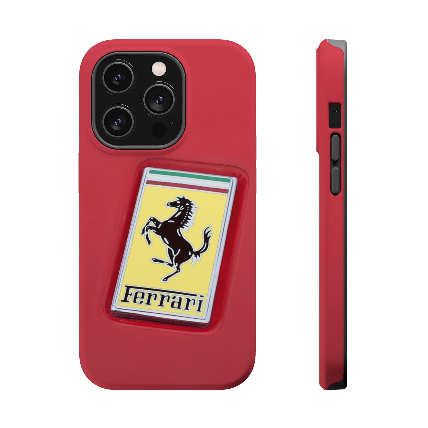 Magnetic iPhone Cases, Legendary Ferrari Badge Design, Tough Phone Case, Protective Cover, Custom Smartphone Shell, Unique Mobile Accessory