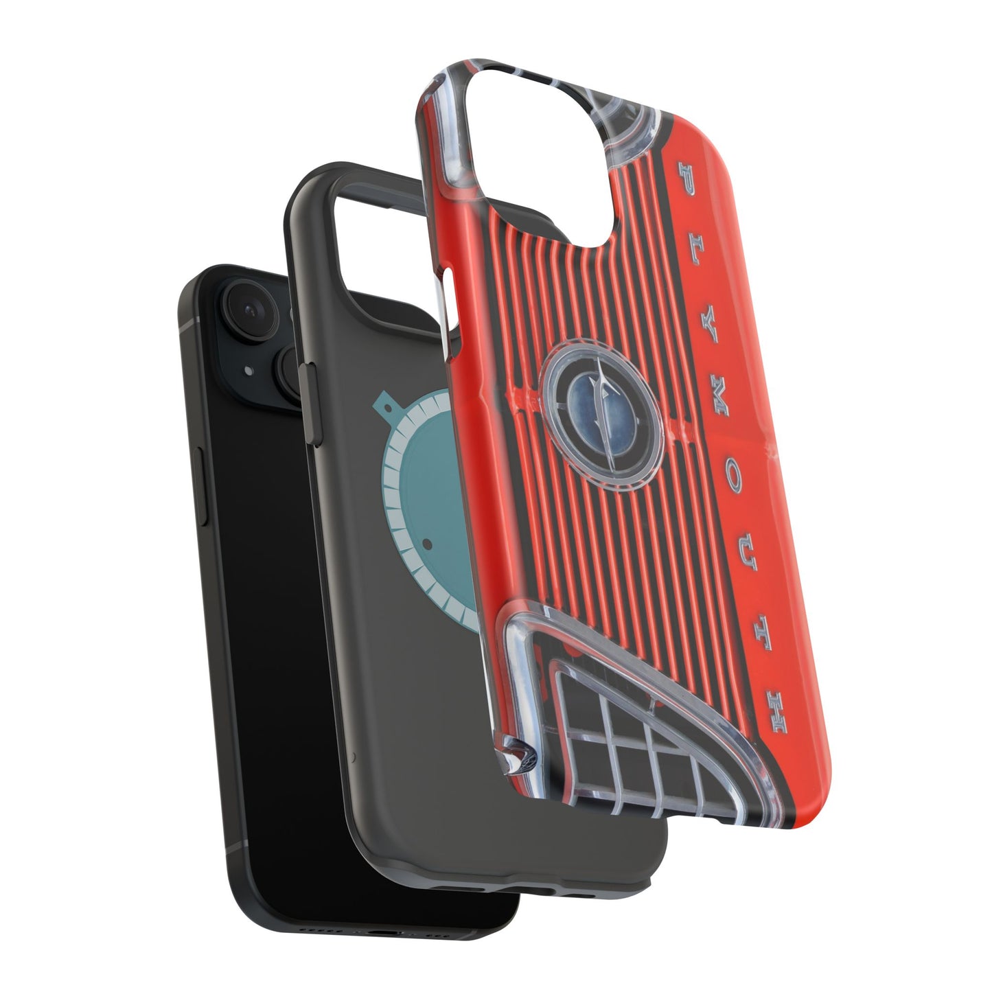 Car Enthusiast Phone Case, Muscle Car Lover Gift, Automotive Grill Design, Auto Fan Accessory, Vehicle Logo Cover, Retro Classic Car