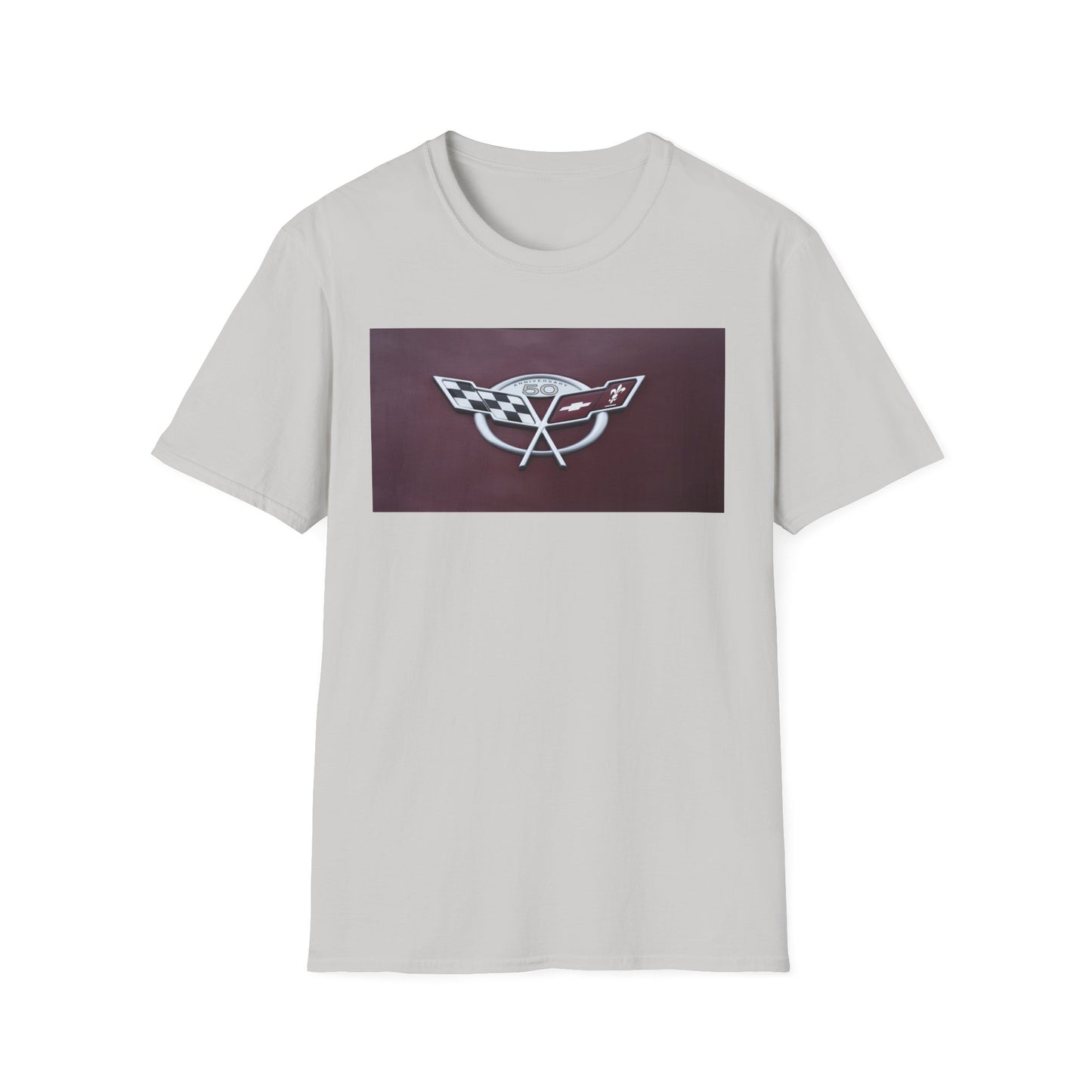 Corvette Stingray 50th Anniversary Classic Muscle Car Badge T-Shirt