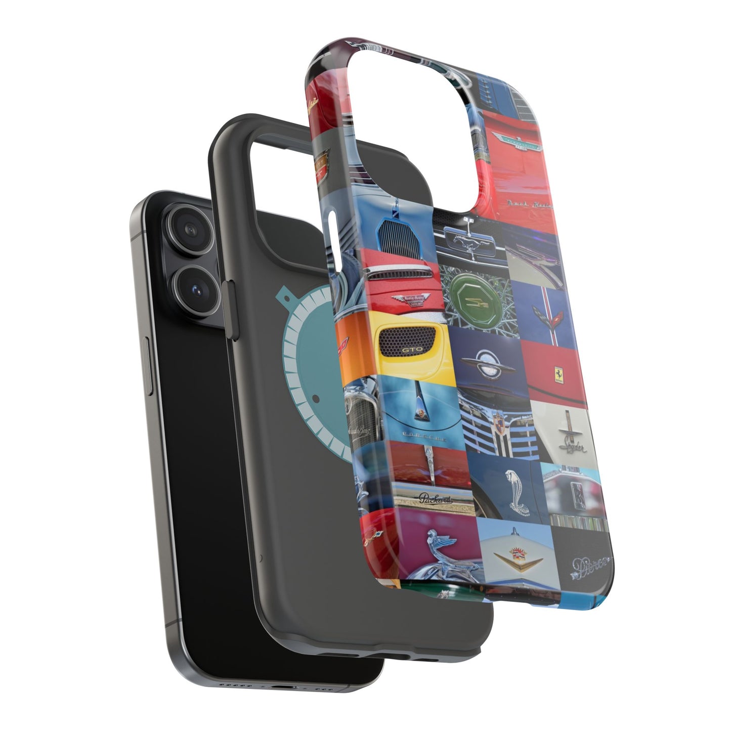 Magnetic Tough Cases, Muscle Car Logo Badges, Classic Car Details - iPhone Accessories, Protective Cover, Vehicle Enthusiast Gift, Car Lover