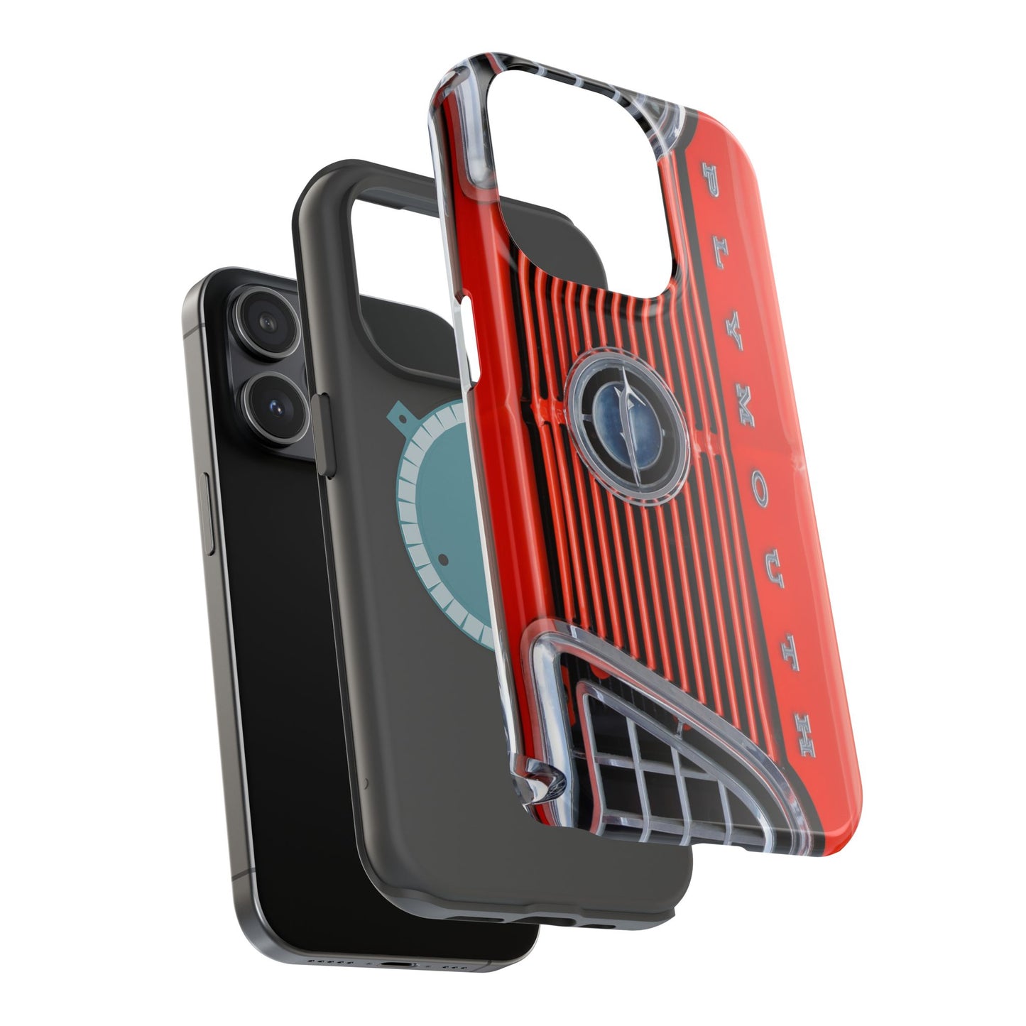 Car Enthusiast Phone Case, Muscle Car Lover Gift, Automotive Grill Design, Auto Fan Accessory, Vehicle Logo Cover, Retro Classic Car