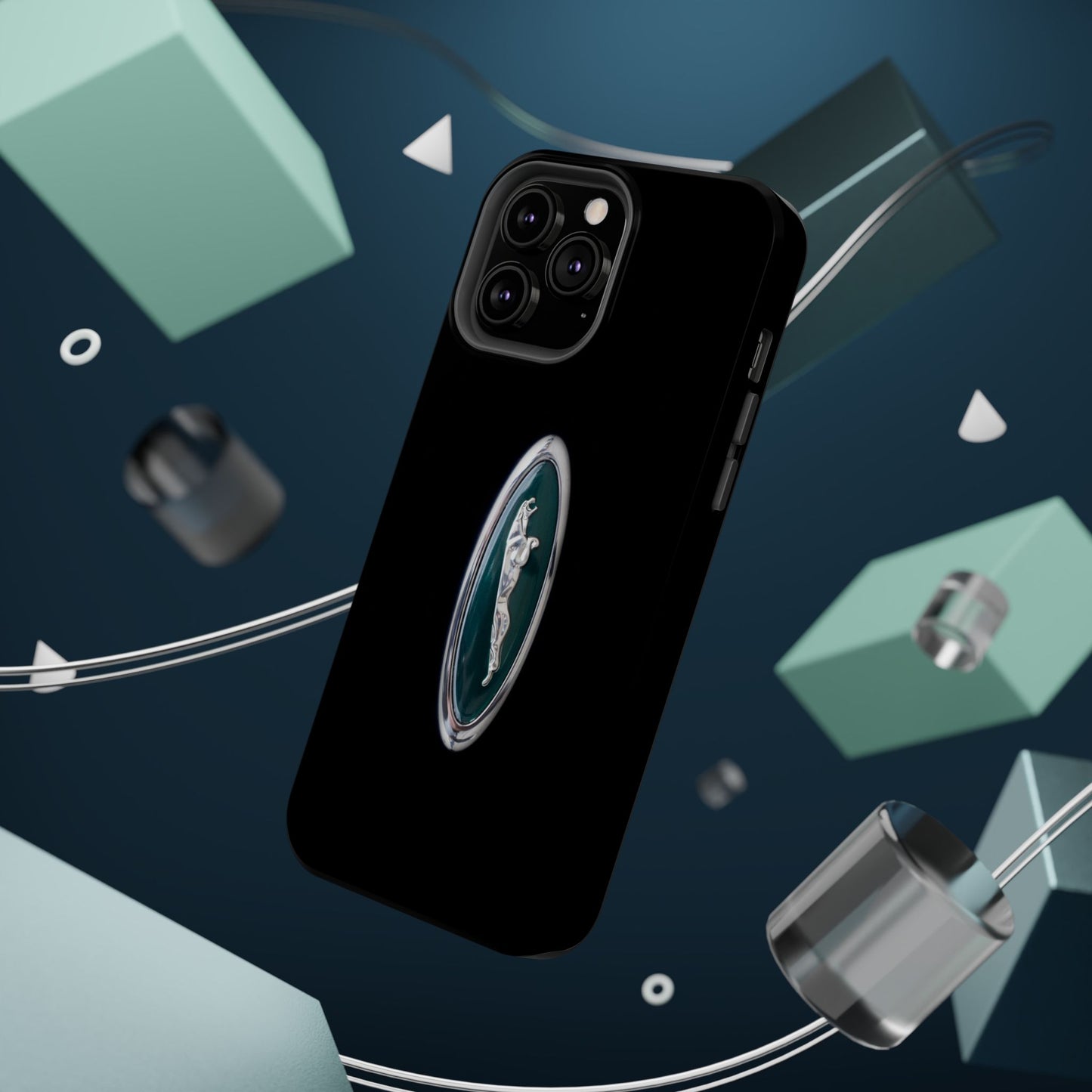 Magnetic Tough Cases, Classic Jaguar 'Leaper' Car Badge, Car Lover Gift, Protective iPhone Cover, Unique Design, Automotive Enthusiast