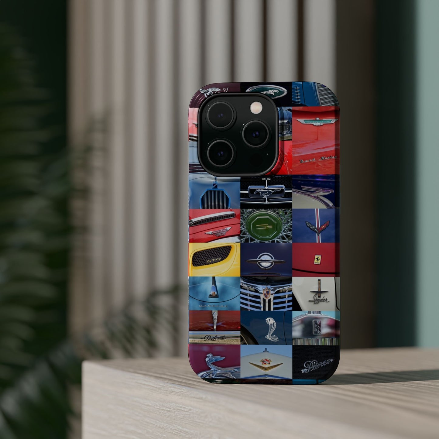 Magnetic Tough Cases, Muscle Car Logo Badges, Classic Car Details - iPhone Accessories, Protective Cover, Vehicle Enthusiast Gift, Car Lover