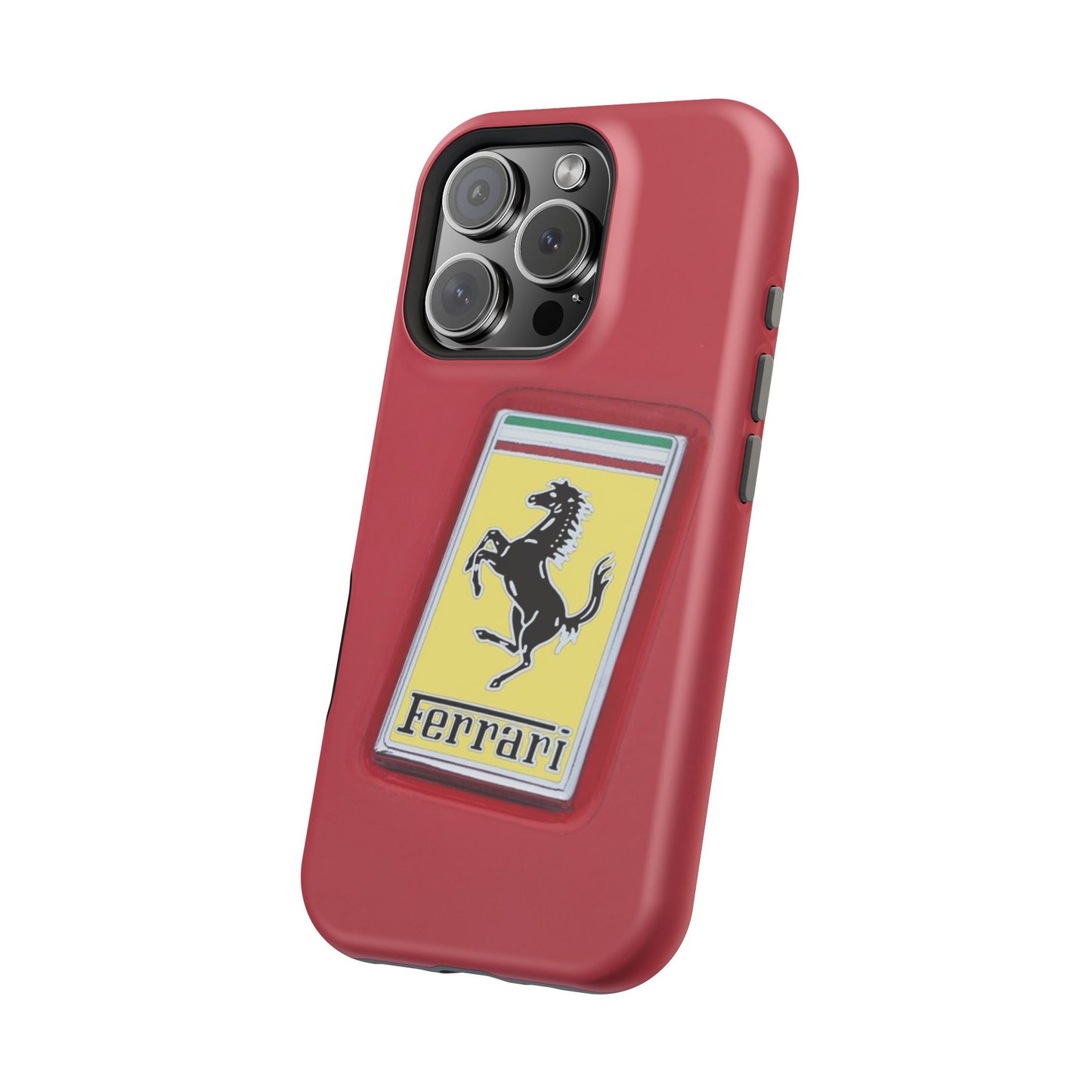 Magnetic iPhone Cases, Legendary Ferrari Badge Design, Tough Phone Case, Protective Cover, Custom Smartphone Shell, Unique Mobile Accessory