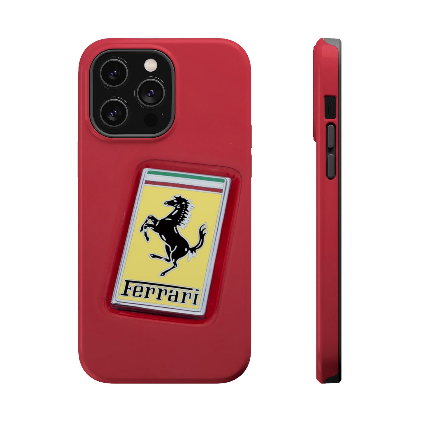 Magnetic iPhone Cases, Legendary Ferrari Badge Design, Tough Phone Case, Protective Cover, Custom Smartphone Shell, Unique Mobile Accessory