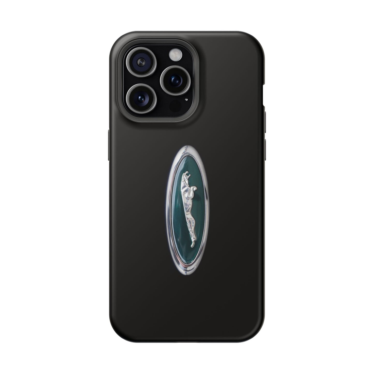 Magnetic Tough Cases, Classic Jaguar 'Leaper' Car Badge, Car Lover Gift, Protective iPhone Cover, Unique Design, Automotive Enthusiast