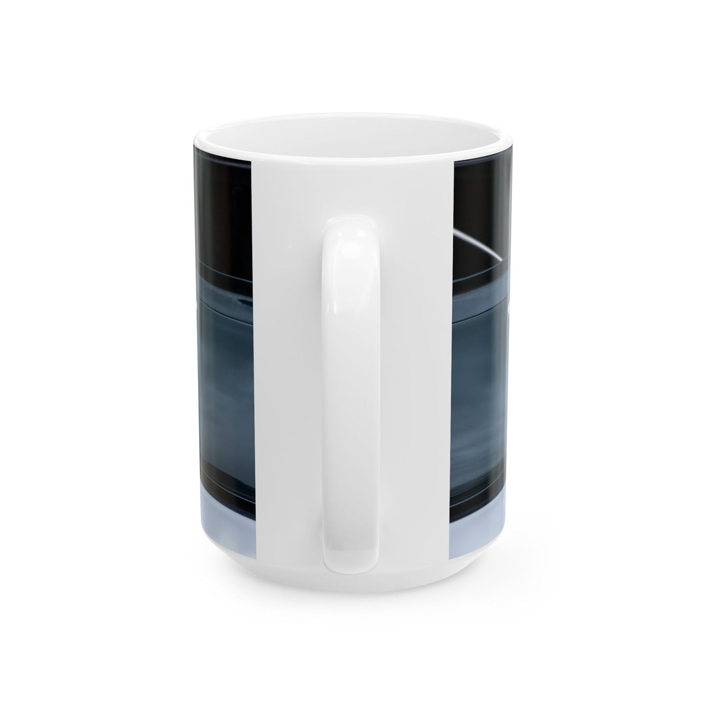 Classic Austin Healey 3000 Mk III classic car chrome logo for 11 or 15oz ceramic cups or mugs.