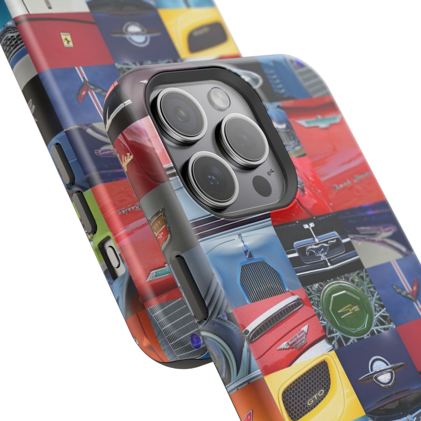Magnetic Tough Cases, Muscle Car Logo Badges, Classic Car Details - iPhone Accessories, Protective Cover, Vehicle Enthusiast Gift, Car Lover