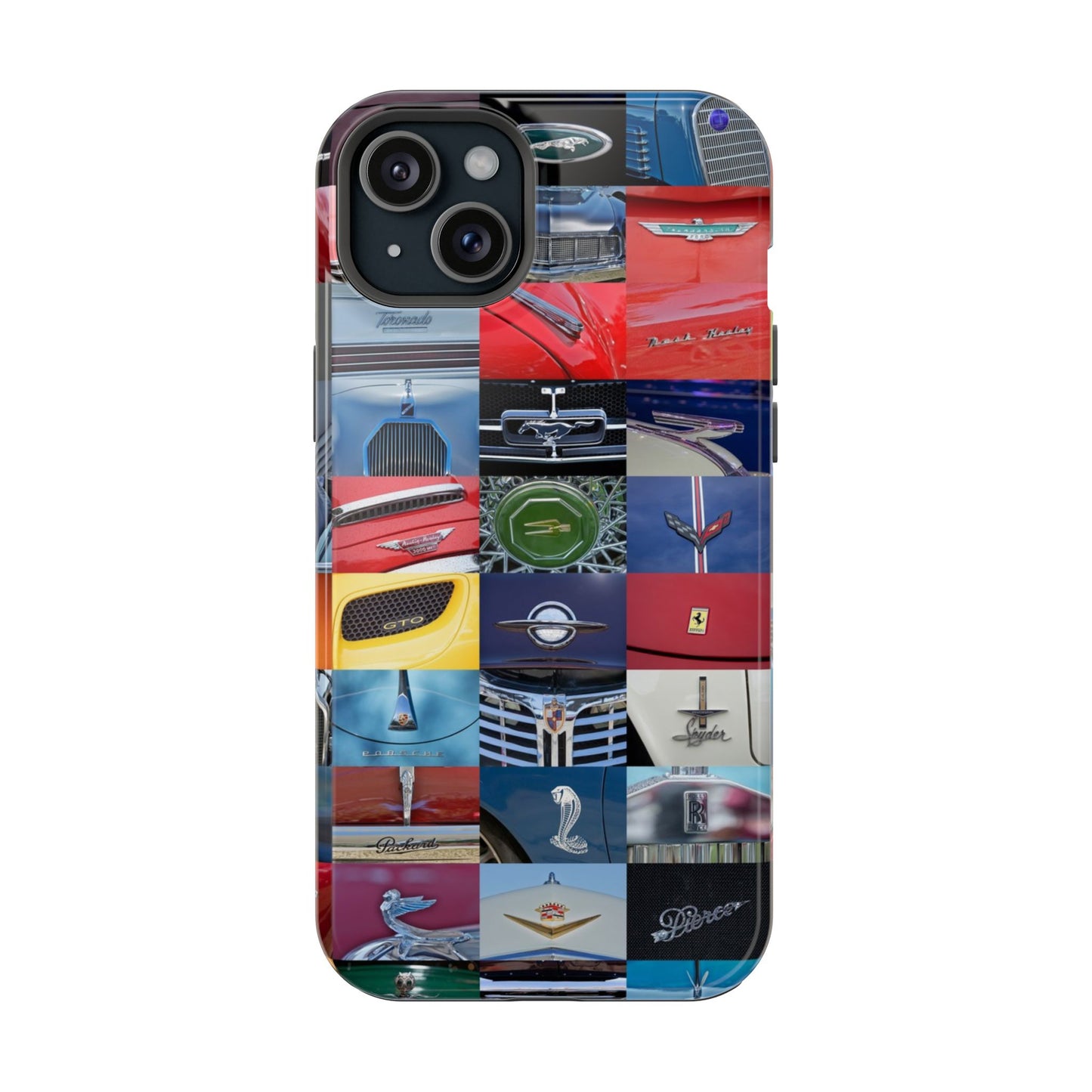 Magnetic Tough Cases, Muscle Car Logo Badges, Classic Car Details - iPhone Accessories, Protective Cover, Vehicle Enthusiast Gift, Car Lover
