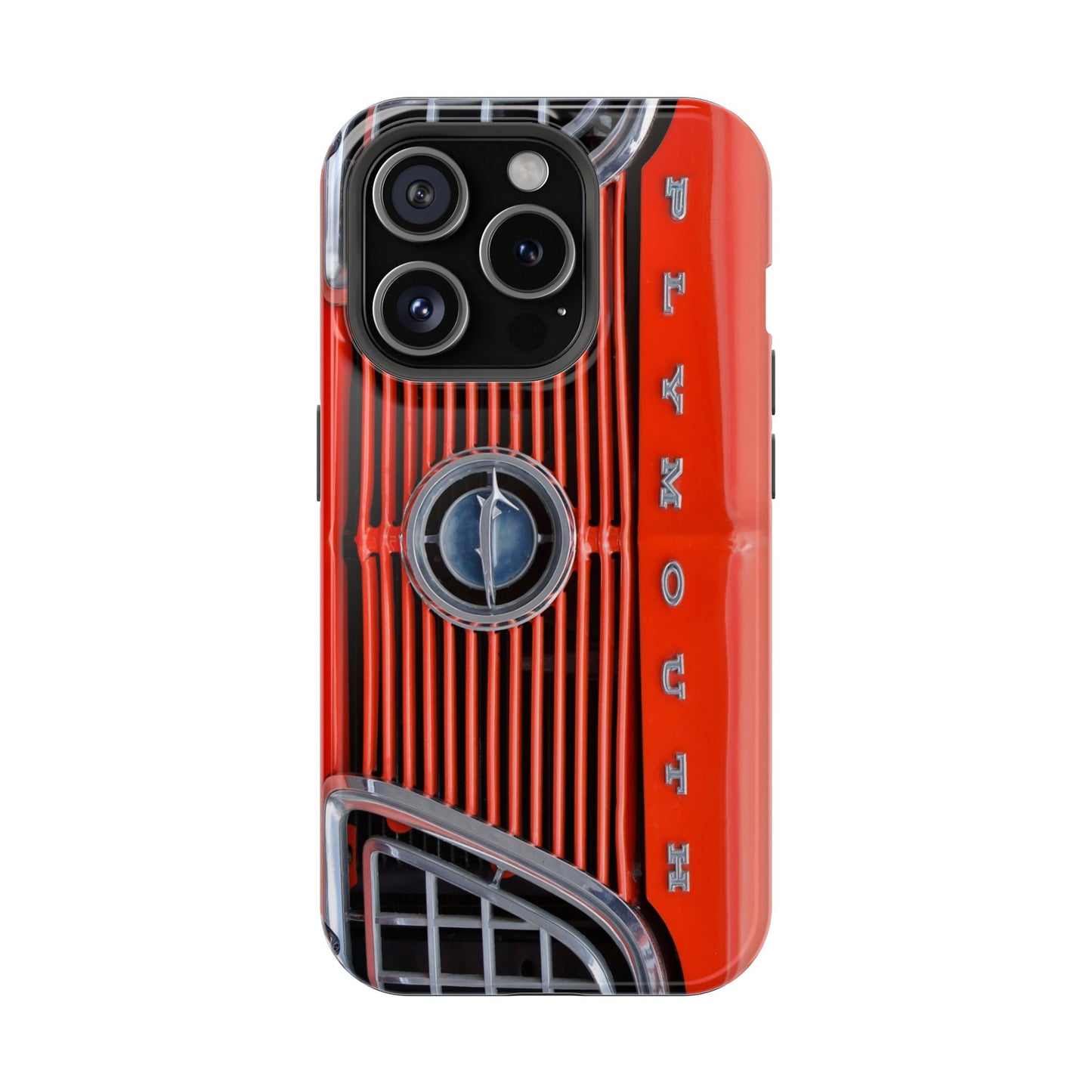 Car Enthusiast Phone Case, Muscle Car Lover Gift, Automotive Grill Design, Auto Fan Accessory, Vehicle Logo Cover, Retro Classic Car