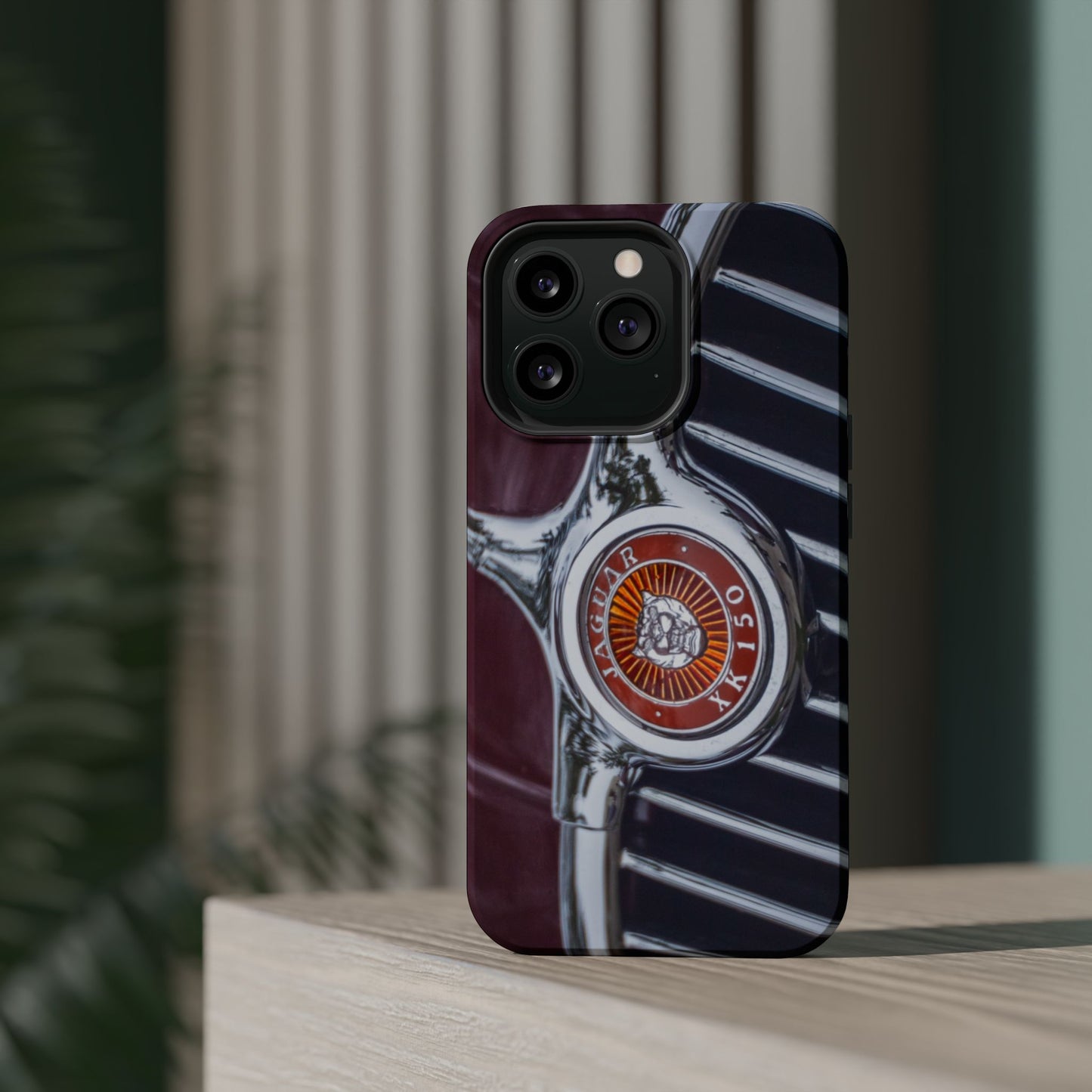 iPhone Cases, Jaguar XK 150 Sports Car Logo, Tough, Magnetic, Protective, Customizable, Car Lover Gift For Him, Father's Day