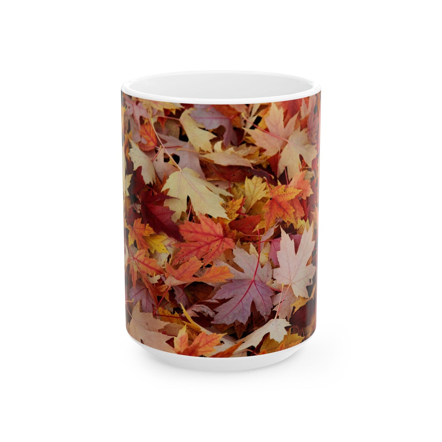 Autumn leaves ceramic mug, (11oz, 15oz)