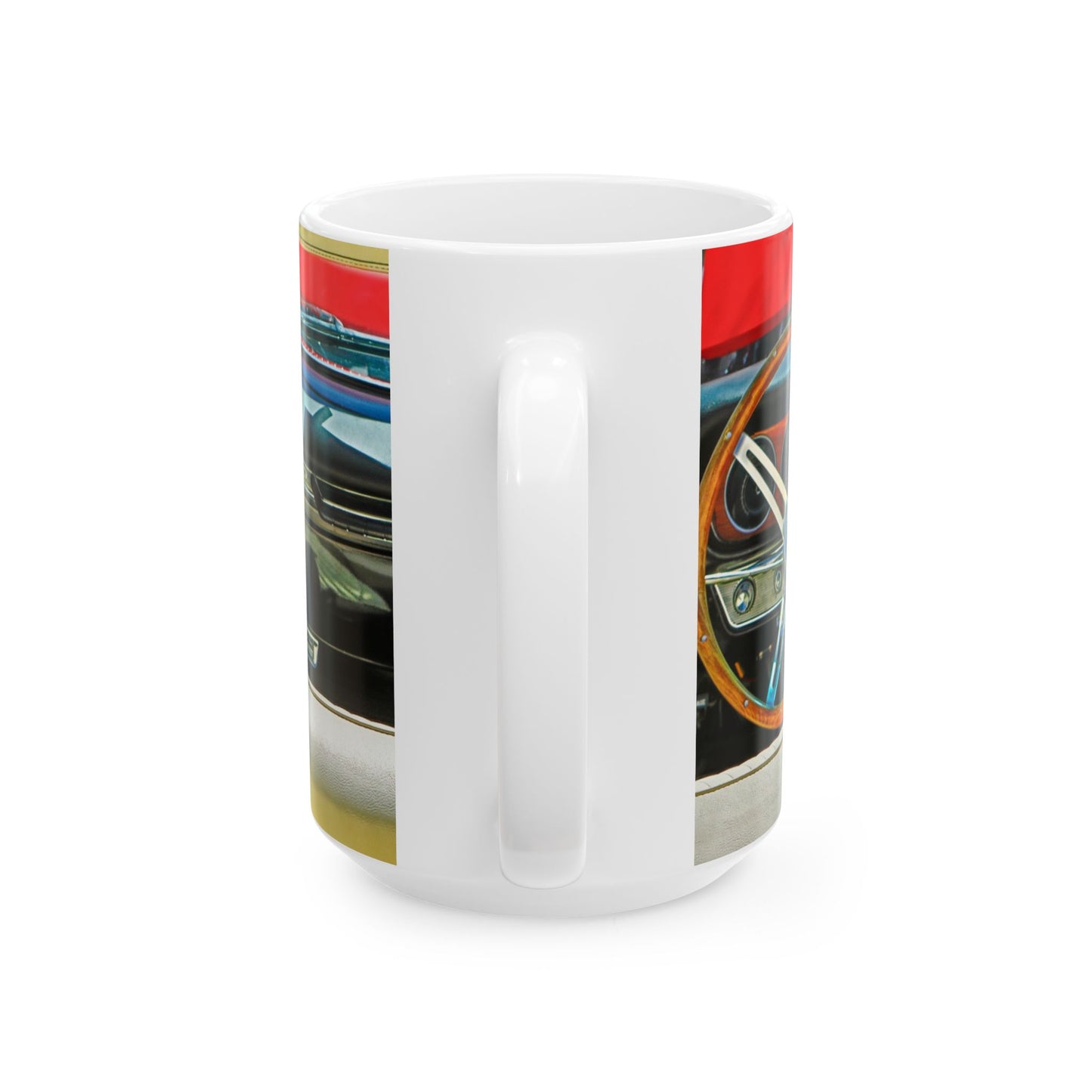 Muscle Car Ceramic Mug, 1965 Pontiac LeMans GTO, Coffee Cup, Gift for Car Enthusiast, Hot Rod Lover, Vintage Vehicle Collector, Father's Day