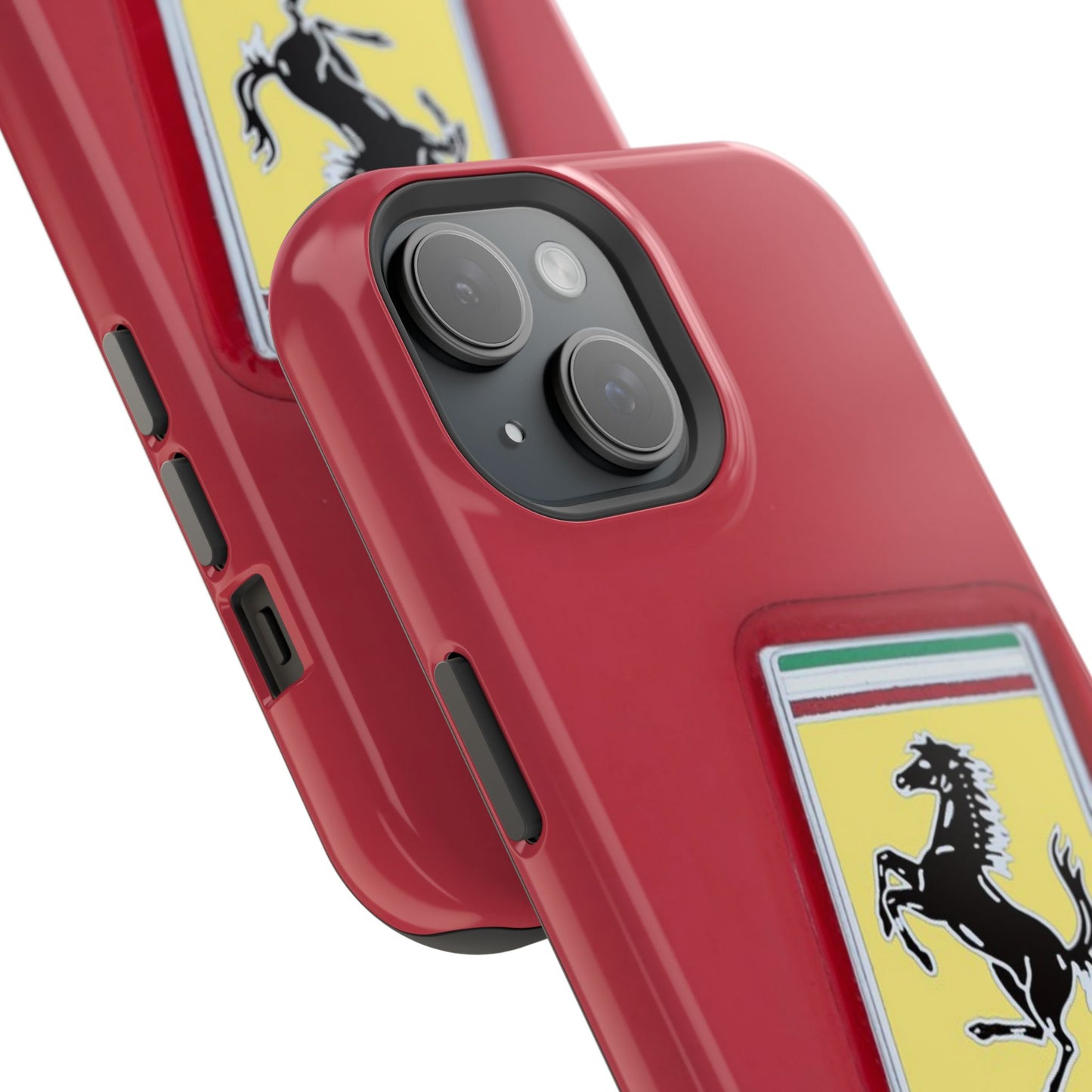 Magnetic iPhone Cases, Legendary Ferrari Badge Design, Tough Phone Case, Protective Cover, Custom Smartphone Shell, Unique Mobile Accessory