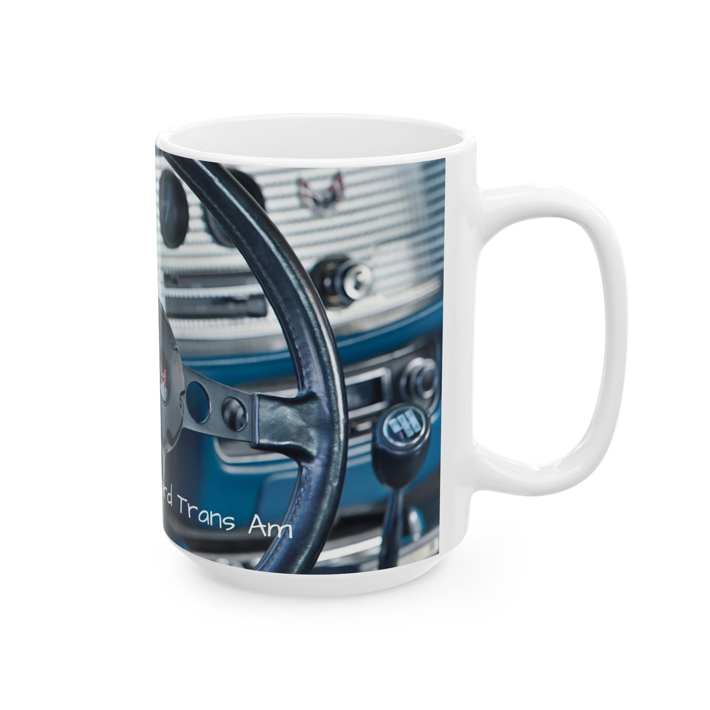 Classic Muscle Car Ceramic Mug, 1972 Pontiac Firebird Trans Am, Coffee Cup, Tea Mug, Car Enthusiast Gift, Vintage Car Lover, Retro Vehicle