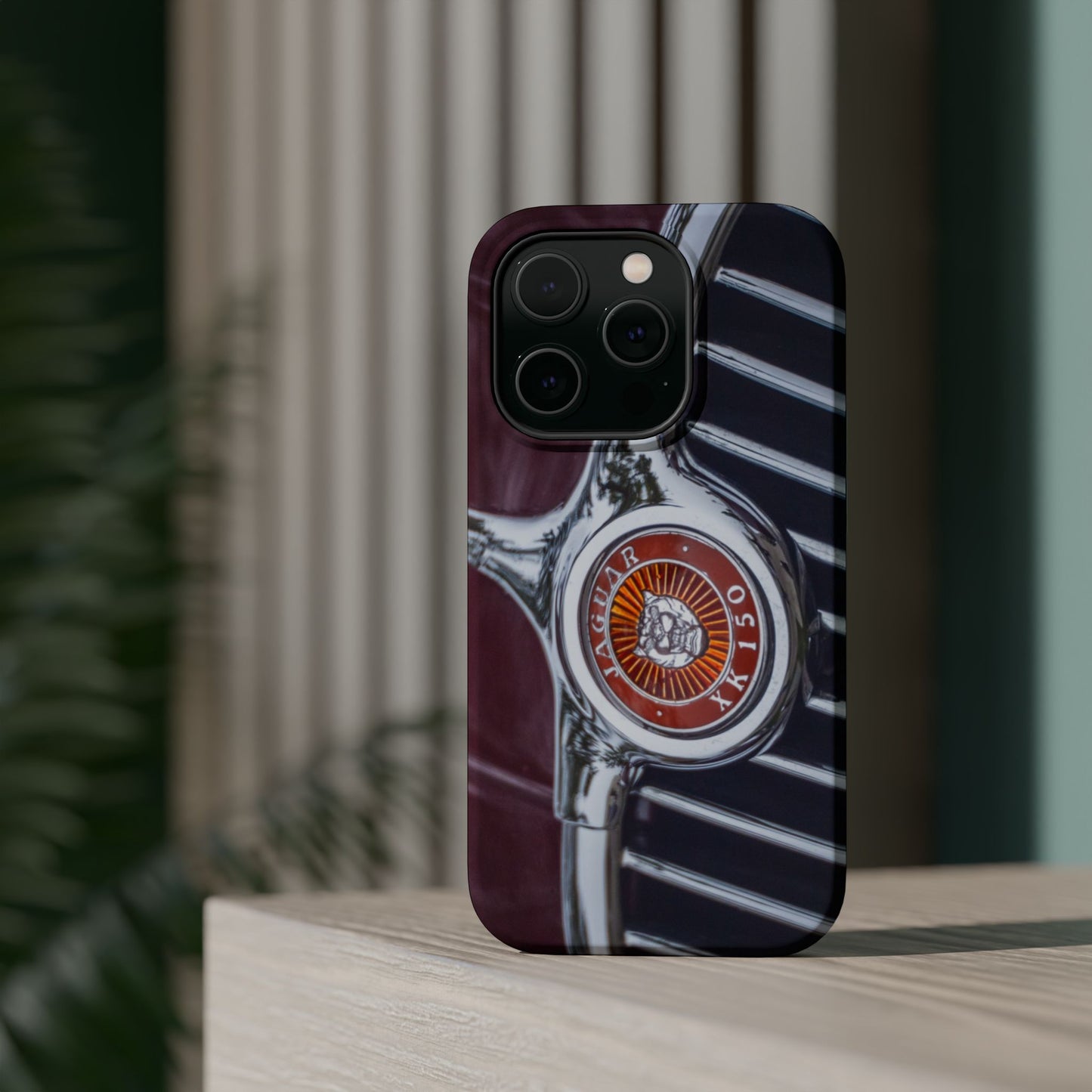iPhone Cases, Jaguar XK 150 Sports Car Logo, Tough, Magnetic, Protective, Customizable, Car Lover Gift For Him, Father's Day