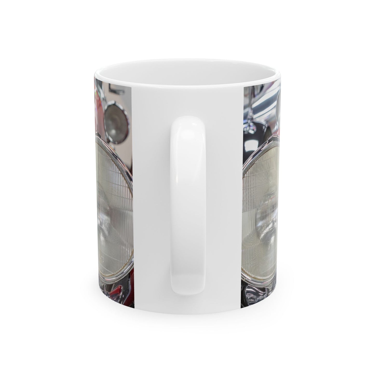 Vintage Car Ceramic Mug, 1930 Duesenberg Model J Torpedo grill and headlights, Coffee Cup, Tea Mug, Gift for Car Enthusiasts, Classic Car