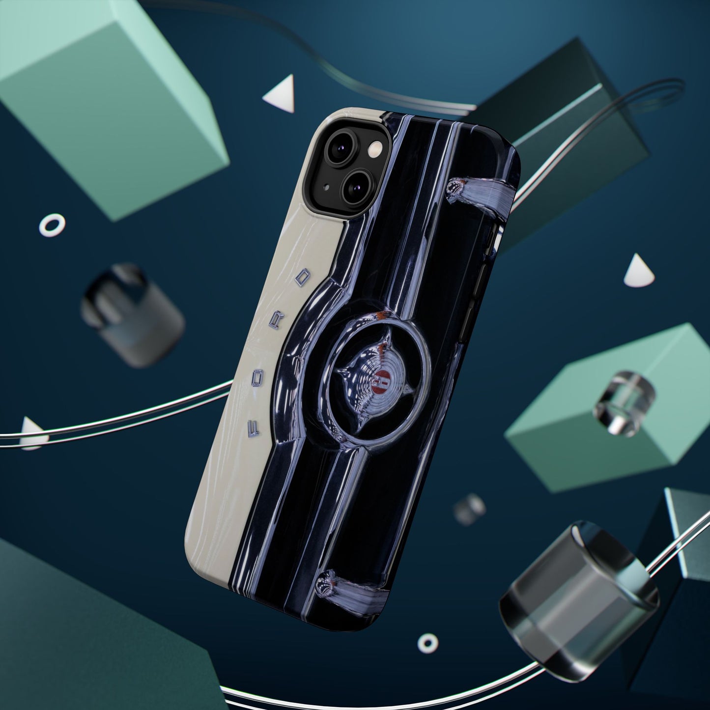 Vintage Car Magnetic Tough iPhone Cases - Automotive Lover's Phone Covers, Gift for Car Enthusiasts, Classic Car Accessories, Unique Phone