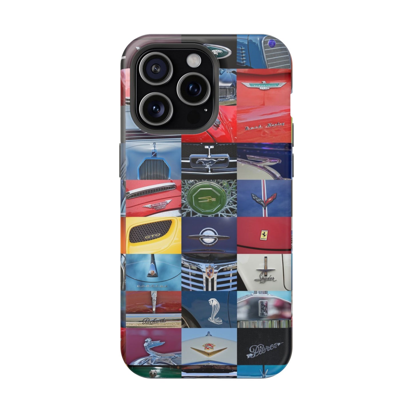 Magnetic Tough Cases, Muscle Car Logo Badges, Classic Car Details - iPhone Accessories, Protective Cover, Vehicle Enthusiast Gift, Car Lover