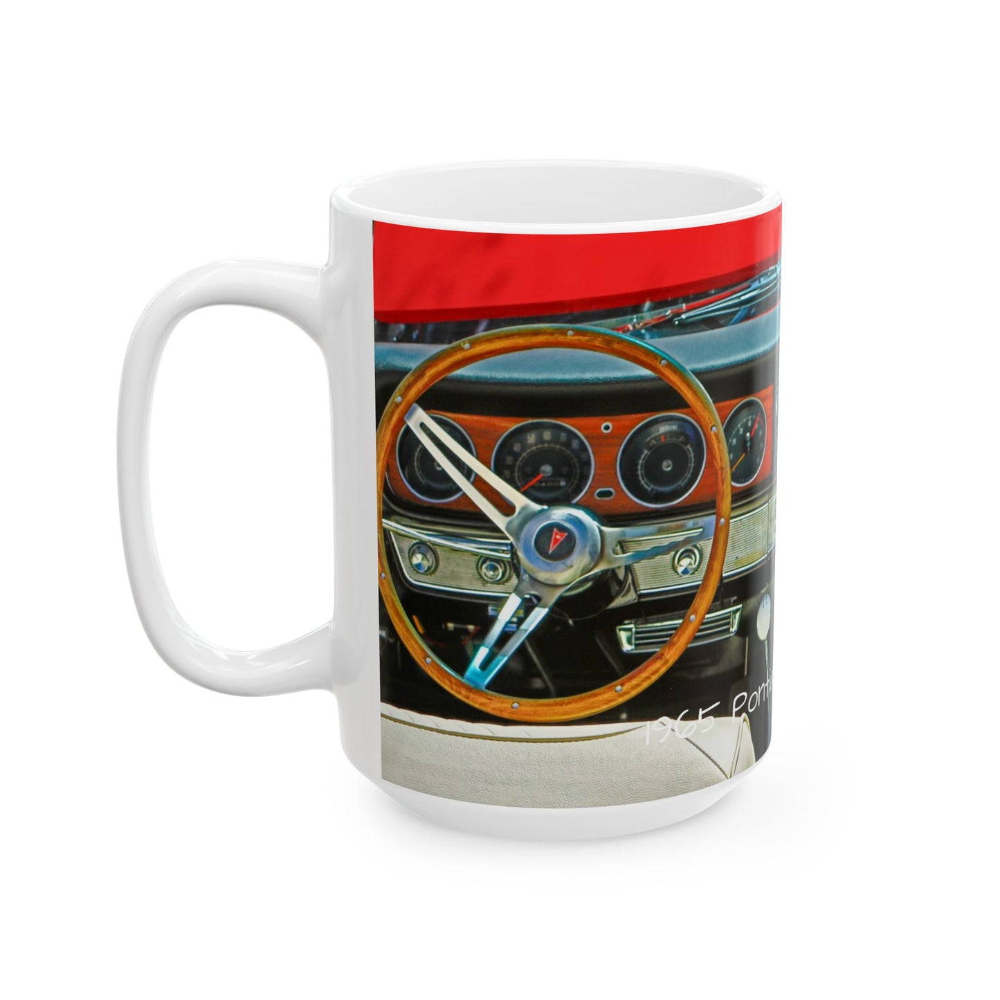 Muscle Car Ceramic Mug, 1965 Pontiac LeMans GTO, Coffee Cup, Gift for Car Enthusiast, Hot Rod Lover, Vintage Vehicle Collector, Father's Day