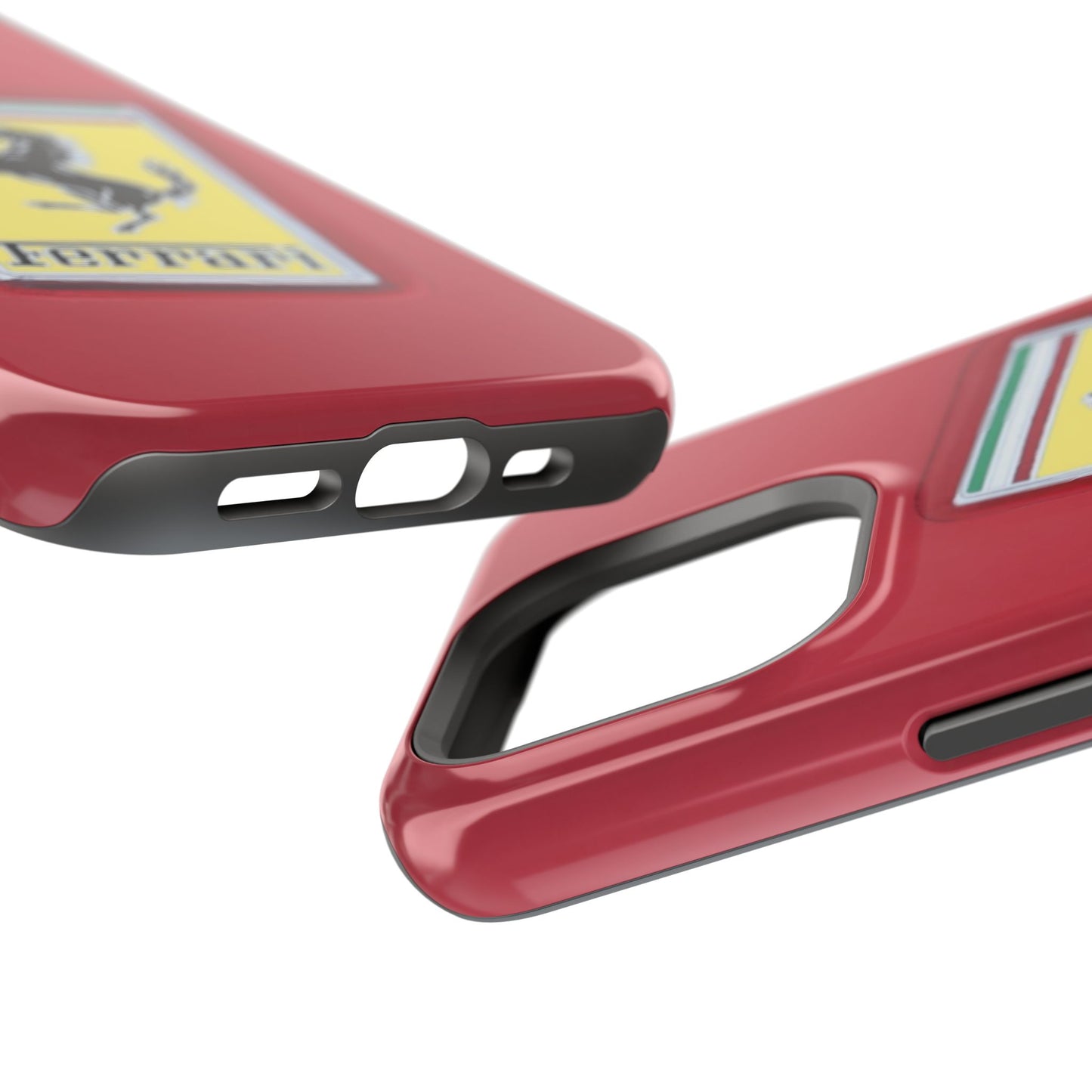 Magnetic iPhone Cases, Legendary Ferrari Badge Design, Tough Phone Case, Protective Cover, Custom Smartphone Shell, Unique Mobile Accessory