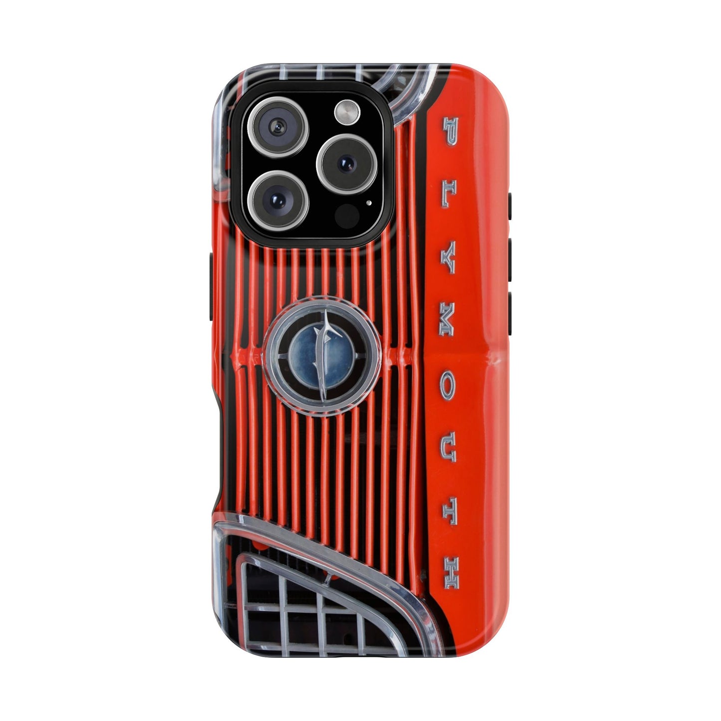 Car Enthusiast Phone Case, Muscle Car Lover Gift, Automotive Grill Design, Auto Fan Accessory, Vehicle Logo Cover, Retro Classic Car