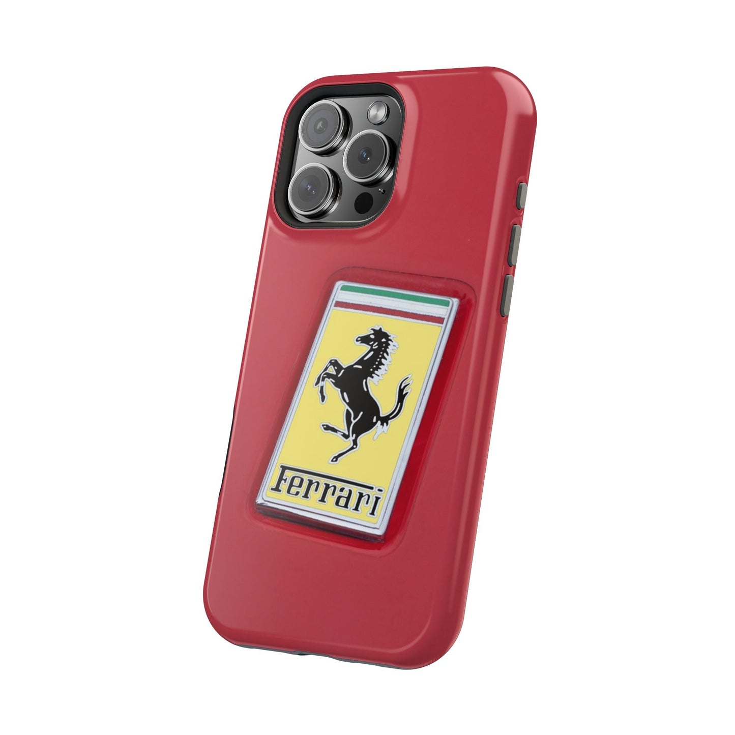 Magnetic iPhone Cases, Legendary Ferrari Badge Design, Tough Phone Case, Protective Cover, Custom Smartphone Shell, Unique Mobile Accessory