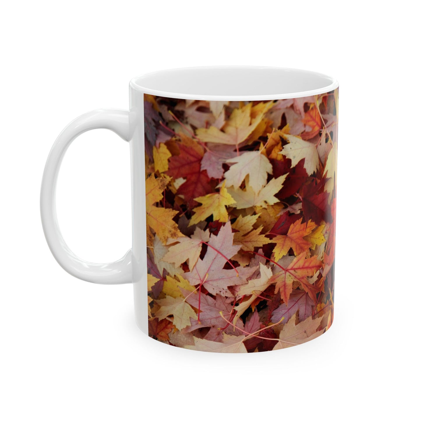 Autumn leaves ceramic mug, (11oz, 15oz)