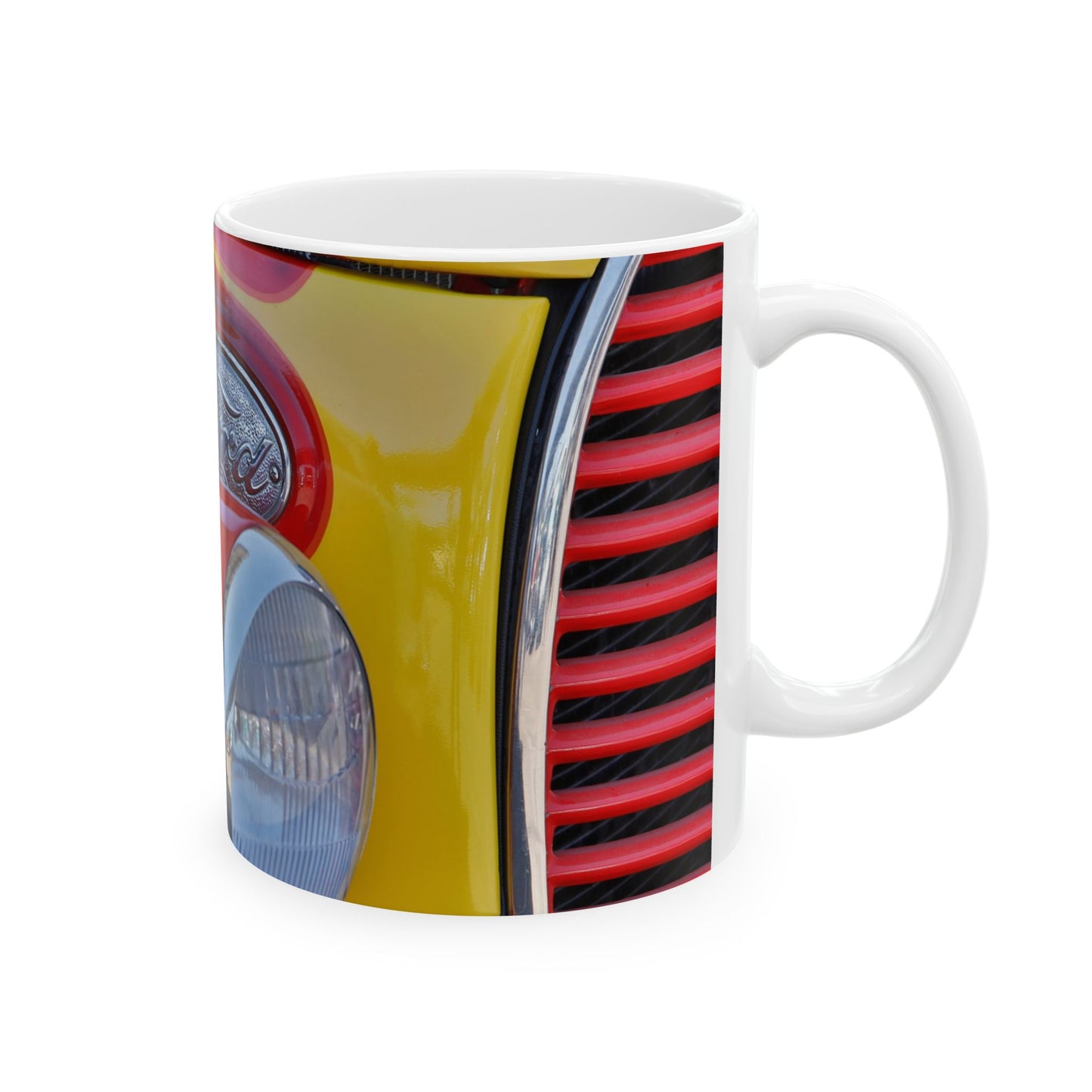 Classic car Ford Hot Rod ready to rock 11 or 15oz ceramic mugs.