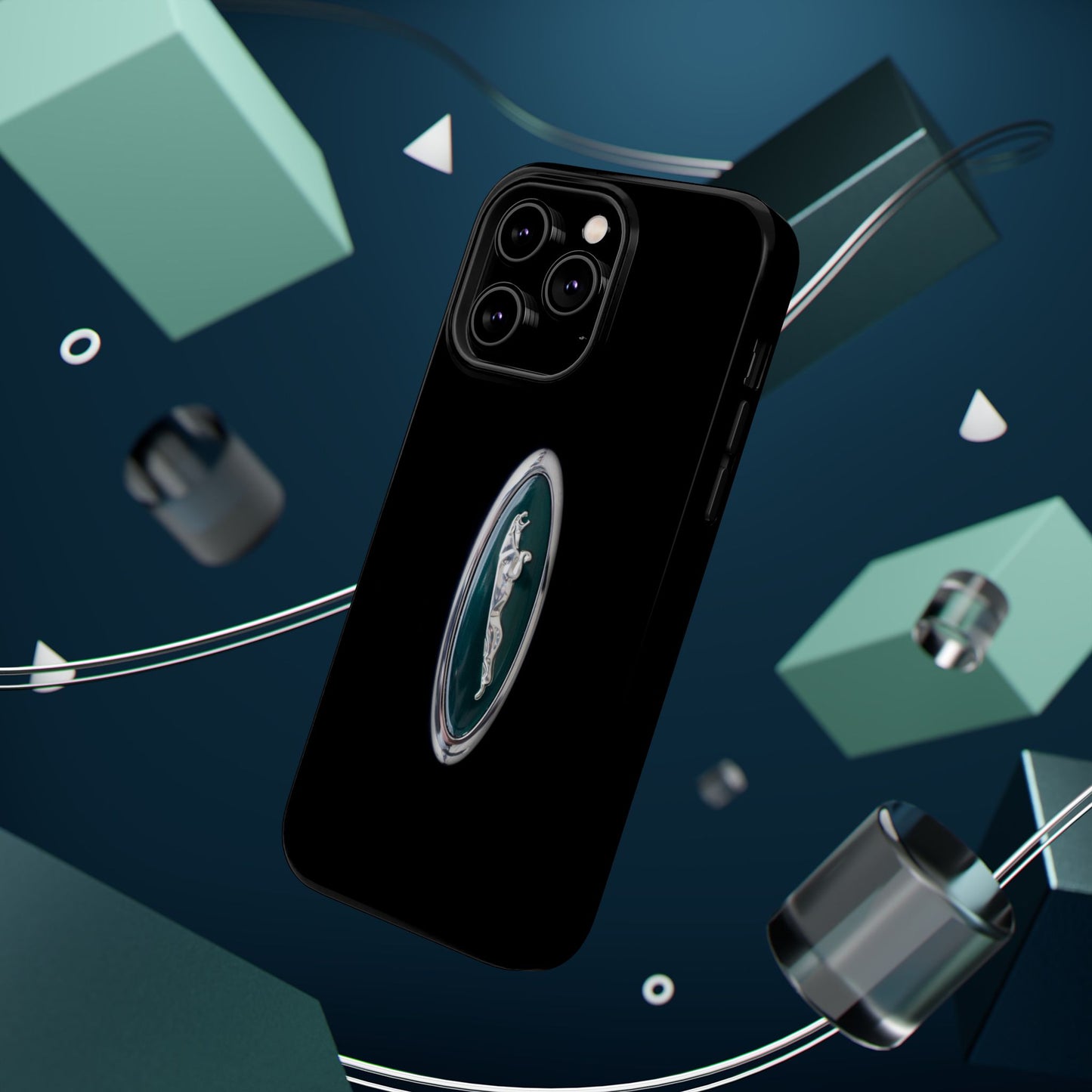 Magnetic Tough Cases, Classic Jaguar 'Leaper' Car Badge, Car Lover Gift, Protective iPhone Cover, Unique Design, Automotive Enthusiast