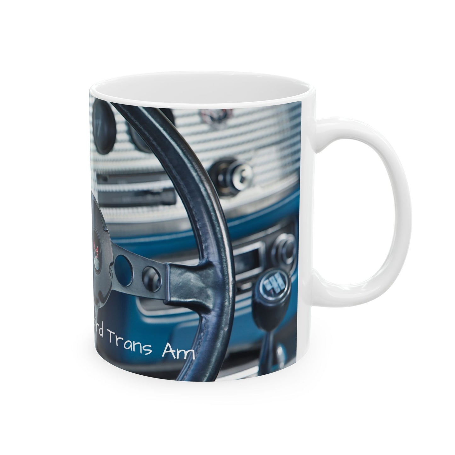 Classic Muscle Car Ceramic Mug, 1972 Pontiac Firebird Trans Am, Coffee Cup, Tea Mug, Car Enthusiast Gift, Vintage Car Lover, Retro Vehicle