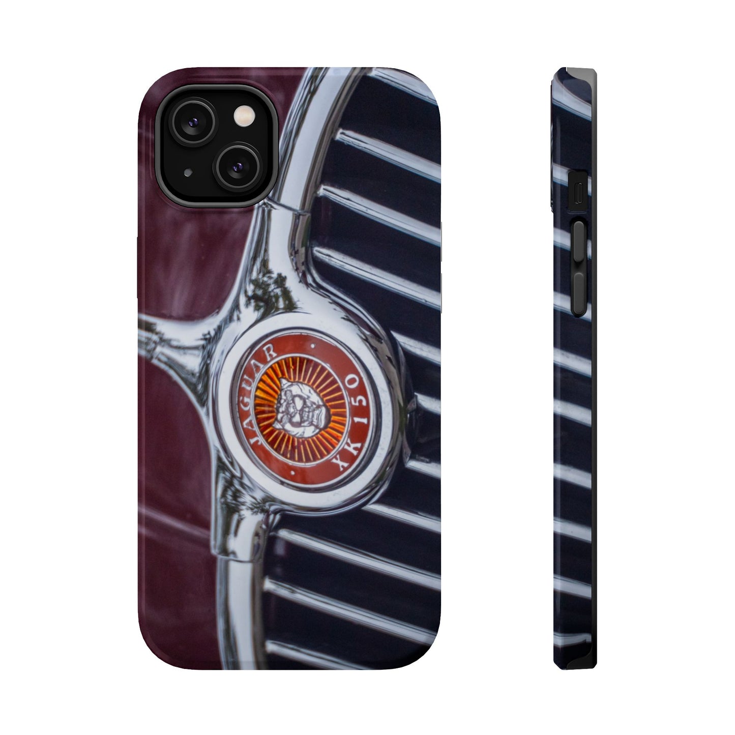 iPhone Cases, Jaguar XK 150 Sports Car Logo, Tough, Magnetic, Protective, Customizable, Car Lover Gift For Him, Father's Day