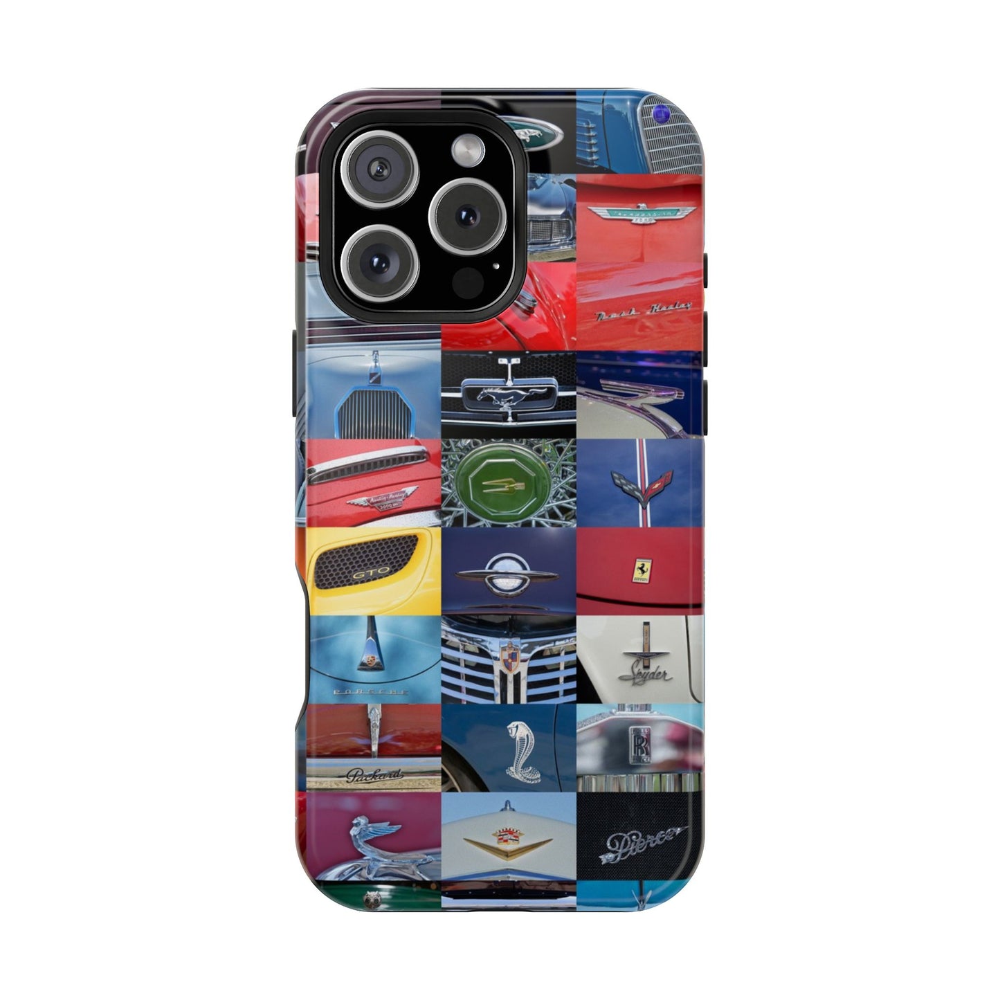 Magnetic Tough Cases, Muscle Car Logo Badges, Classic Car Details - iPhone Accessories, Protective Cover, Vehicle Enthusiast Gift, Car Lover