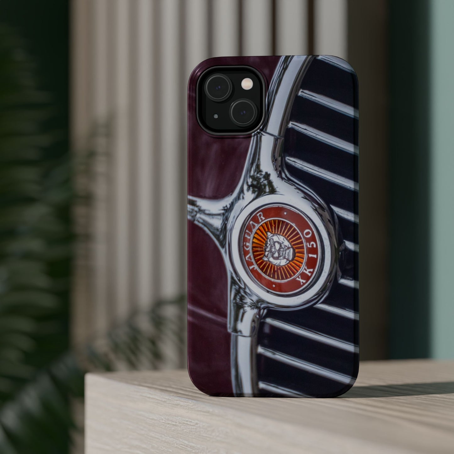 iPhone Cases, Jaguar XK 150 Sports Car Logo, Tough, Magnetic, Protective, Customizable, Car Lover Gift For Him, Father's Day