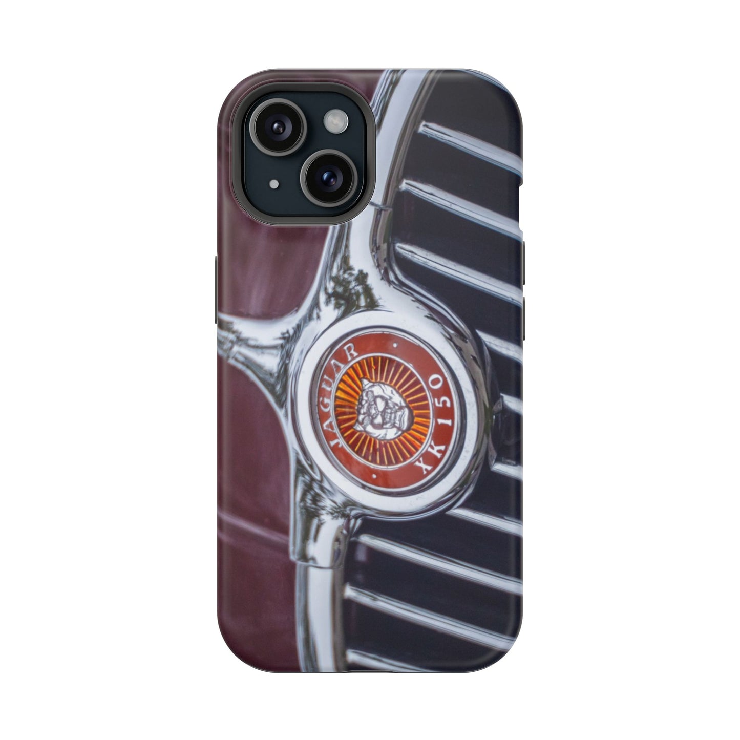 iPhone Cases, Jaguar XK 150 Sports Car Logo, Tough, Magnetic, Protective, Customizable, Car Lover Gift For Him, Father's Day