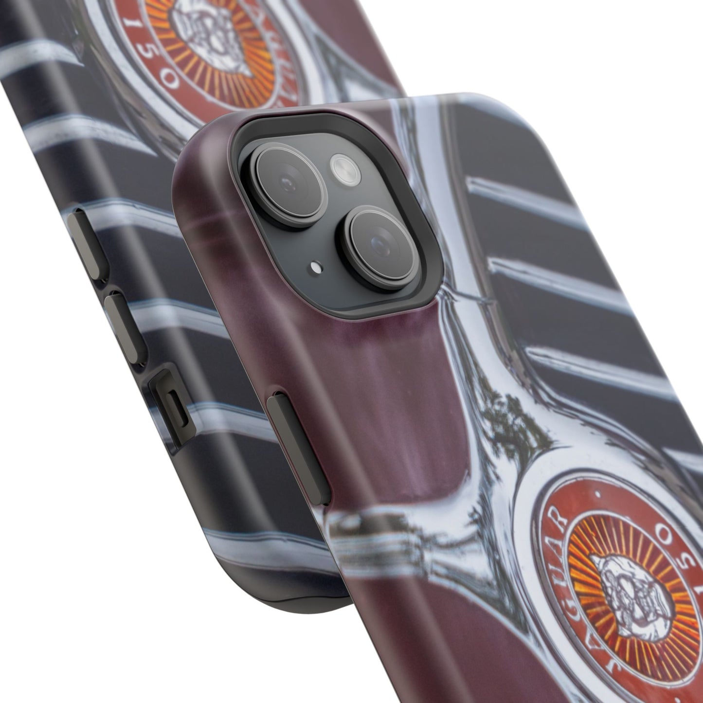 iPhone Cases, Jaguar XK 150 Sports Car Logo, Tough, Magnetic, Protective, Customizable, Car Lover Gift For Him, Father's Day
