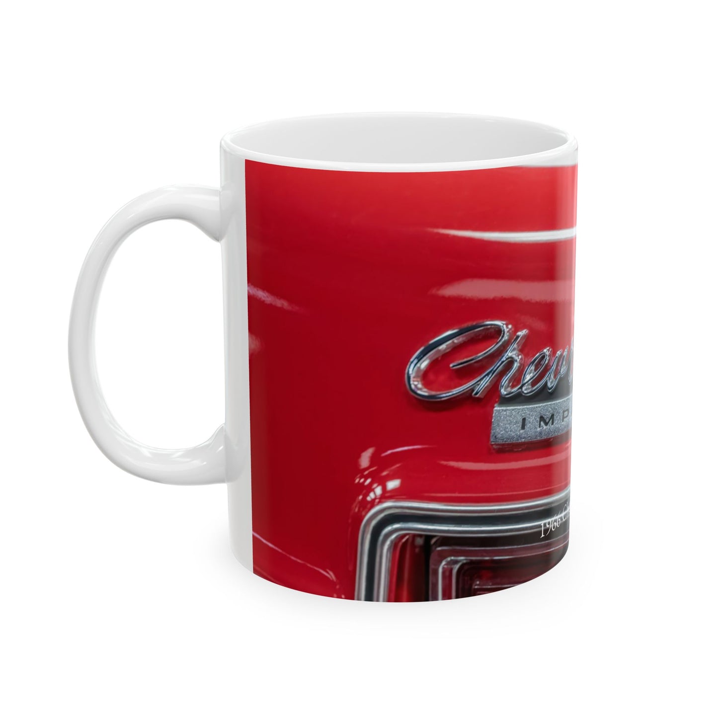 Chevrolet Impala Classic Car Ceramic Mug, Vintage Muscle Car Coffee Cup, Antique Automobile Gift, Hot Rod Drinkware, Car Enthusiast Tea Mug