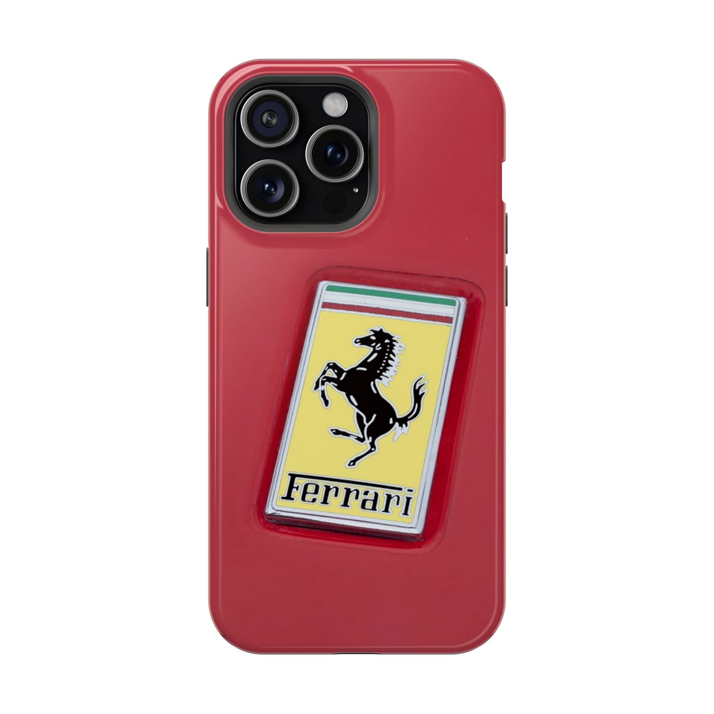 Magnetic iPhone Cases, Legendary Ferrari Badge Design, Tough Phone Case, Protective Cover, Custom Smartphone Shell, Unique Mobile Accessory