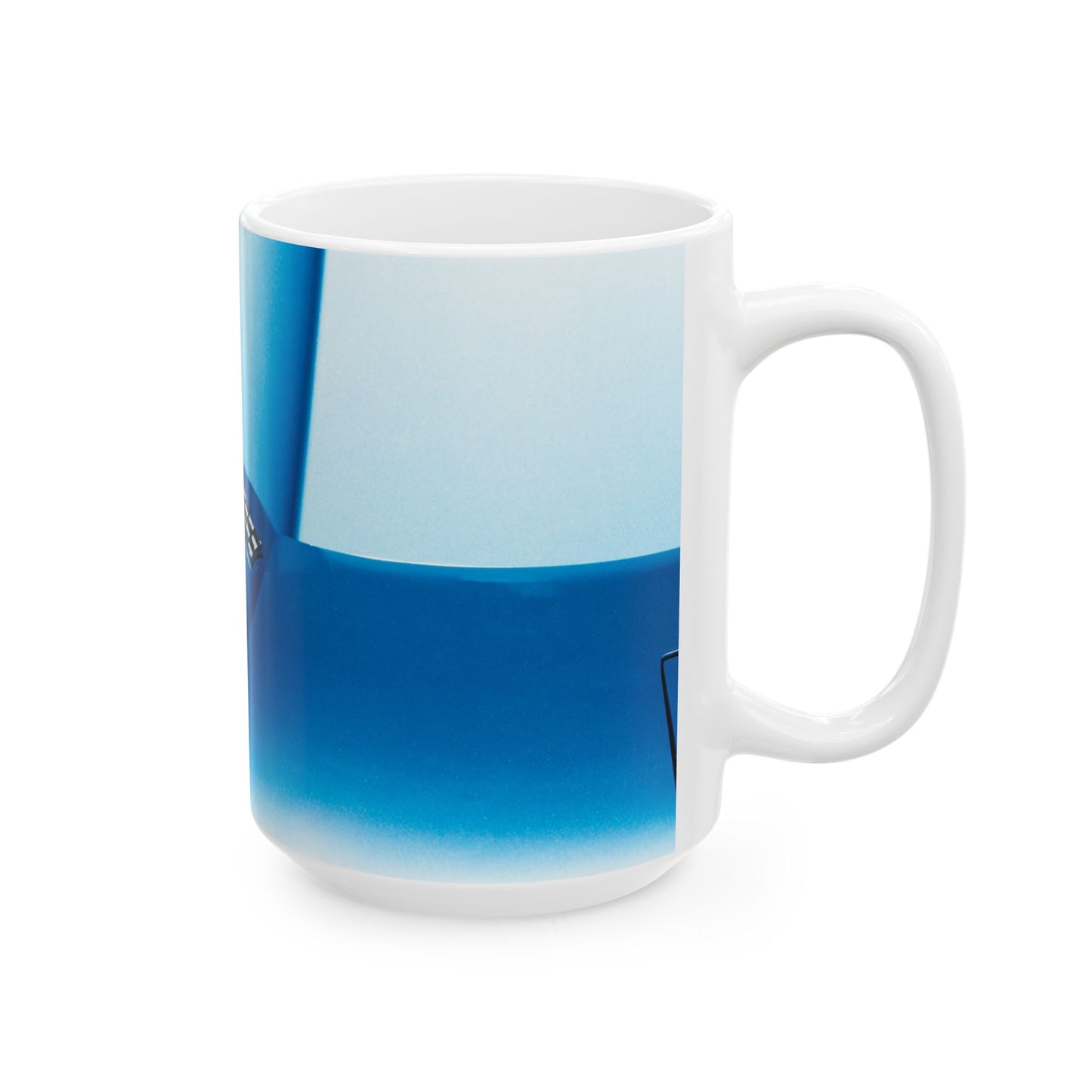 Chevrolet Corvette Classic Car Badge on an 11 or 15oz Ceramic Mug, a Perfect Gift for Your Favorite Car Guy.