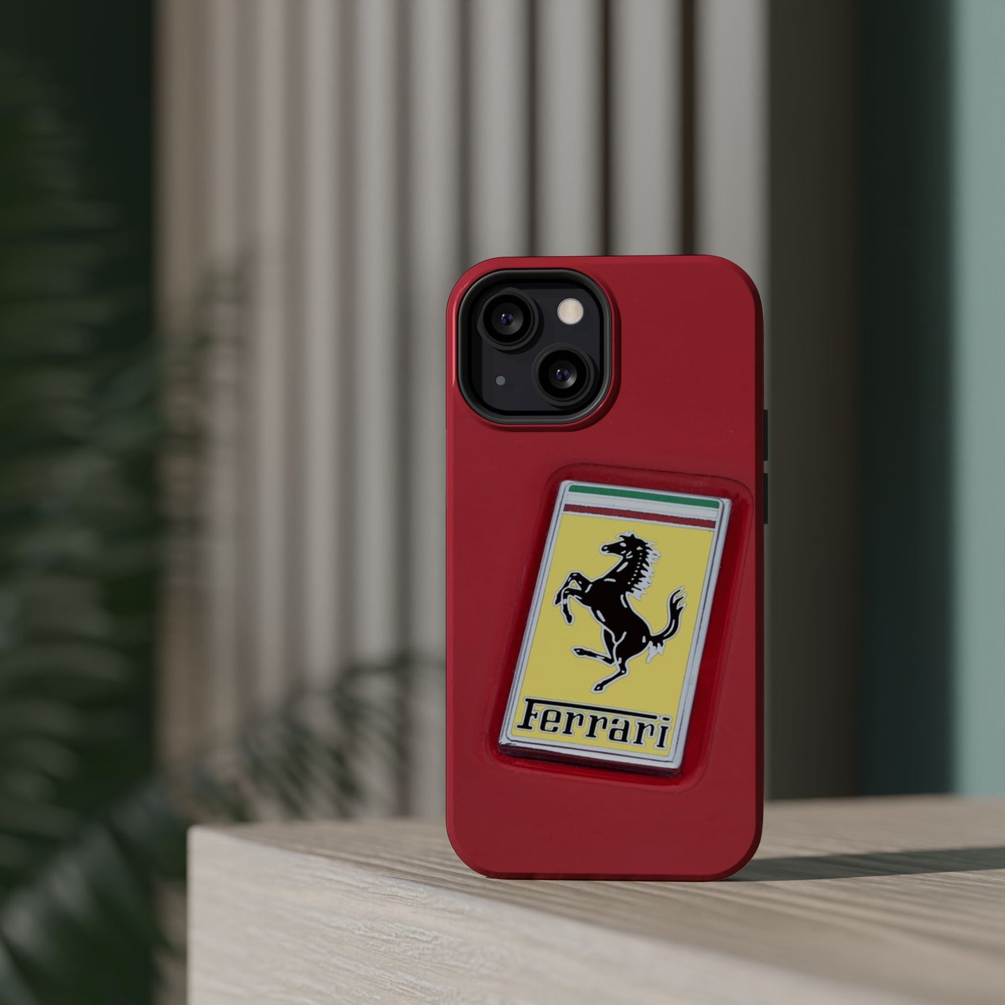 Magnetic iPhone Cases, Legendary Ferrari Badge Design, Tough Phone Case, Protective Cover, Custom Smartphone Shell, Unique Mobile Accessory