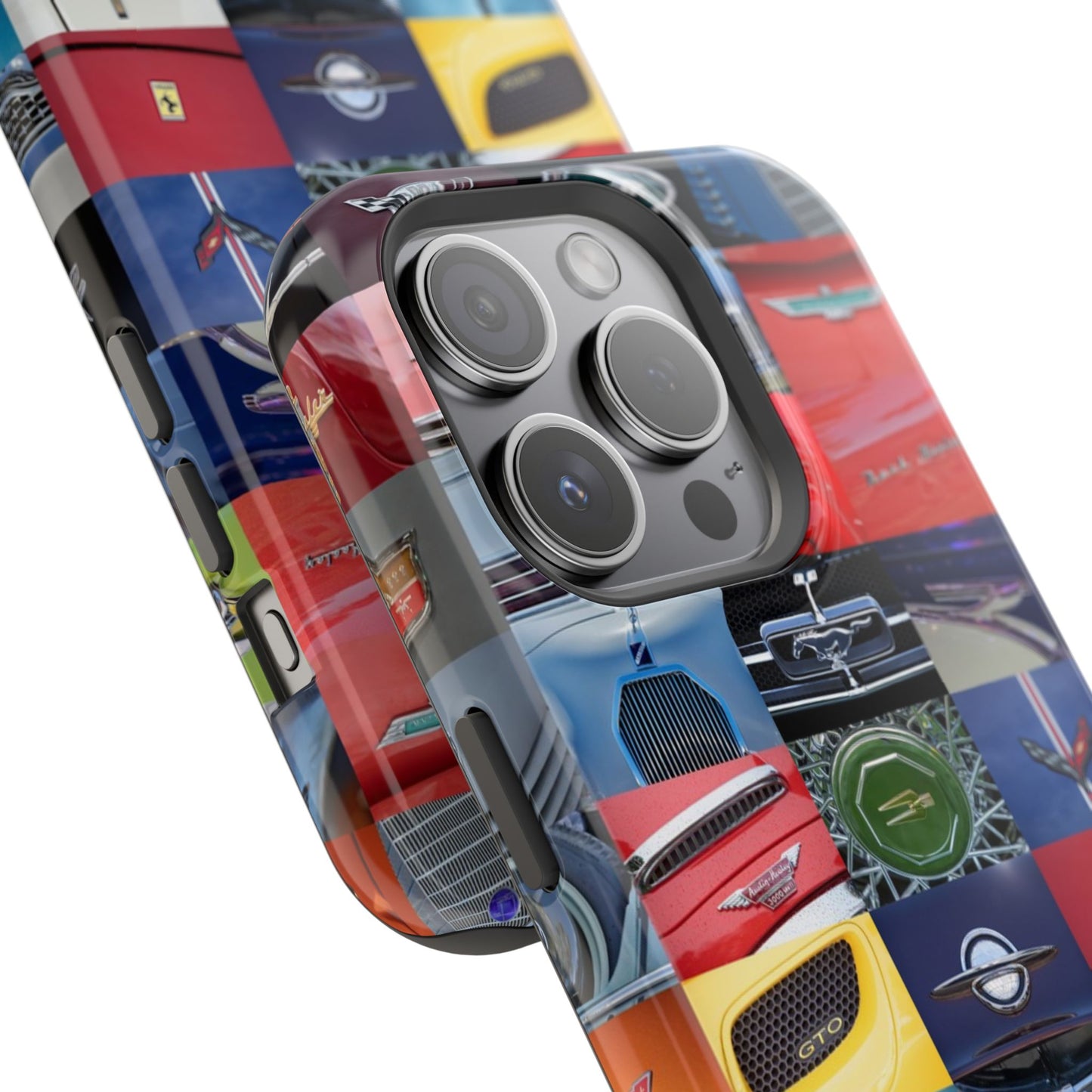 Magnetic Tough Cases, Muscle Car Logo Badges, Classic Car Details - iPhone Accessories, Protective Cover, Vehicle Enthusiast Gift, Car Lover