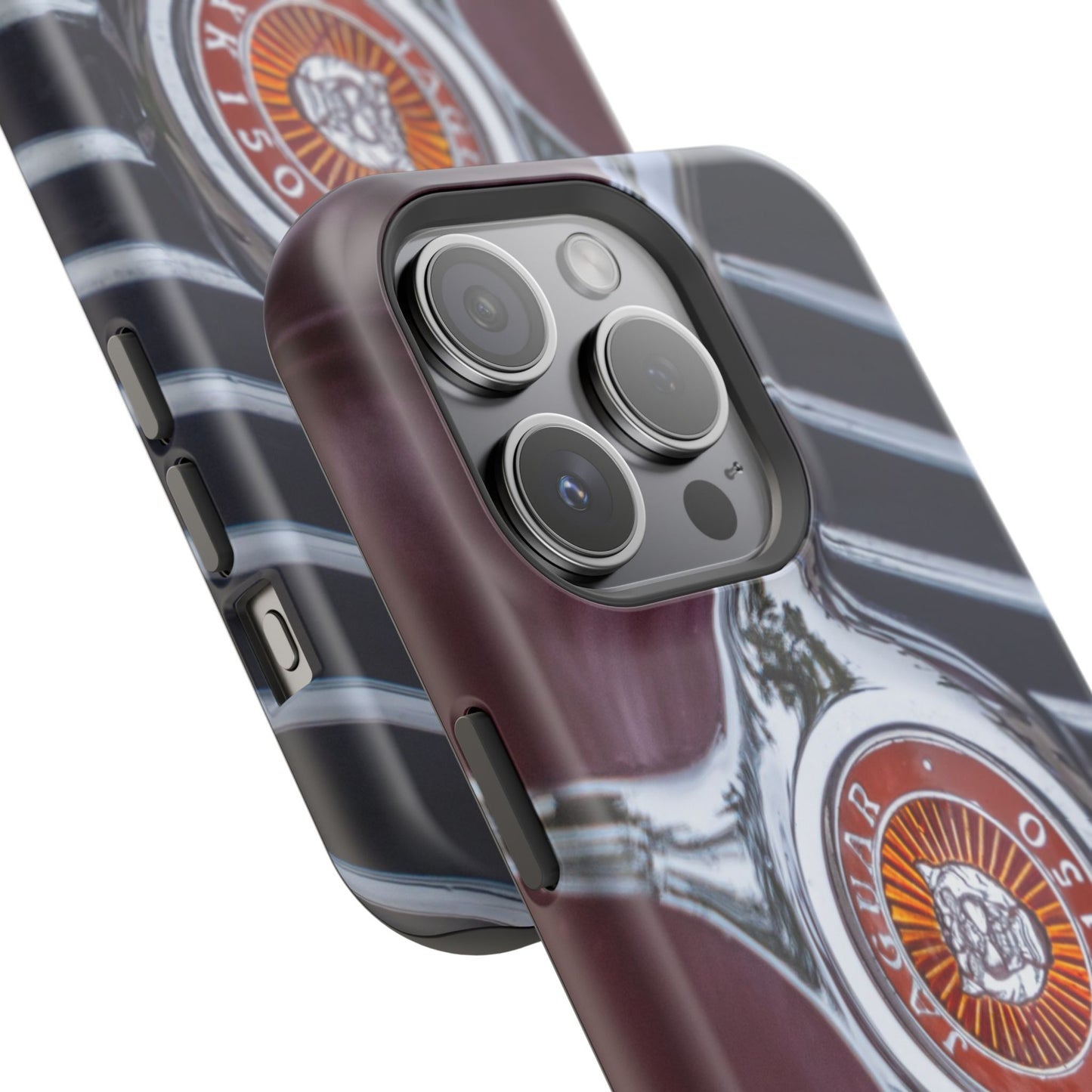 iPhone Cases, Jaguar XK 150 Sports Car Logo, Tough, Magnetic, Protective, Customizable, Car Lover Gift For Him, Father's Day