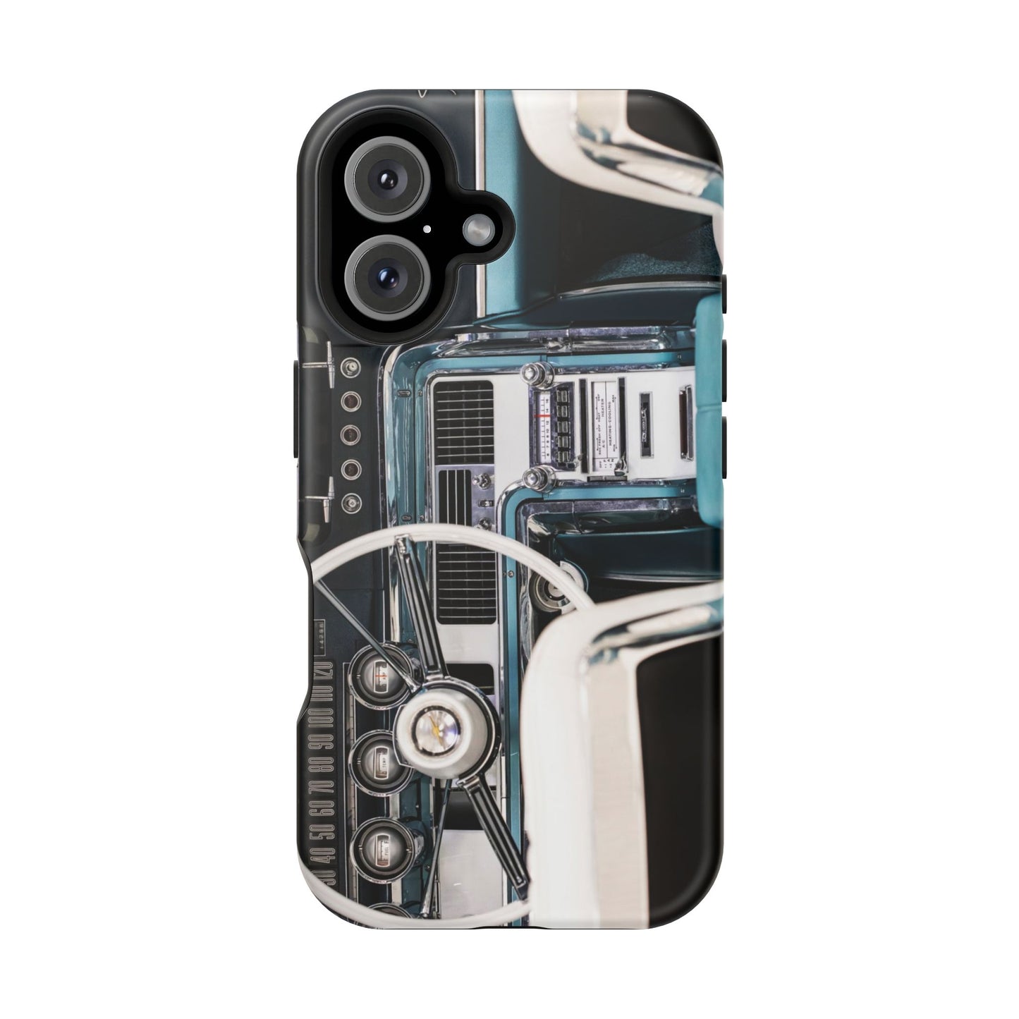 Vintage Car Dashboard Magnetic Tough Cases, 1964 Ford Thunderbird Phone Case, Automotive Gift, Car Lover Gift, Retro Auto Accessories, Car